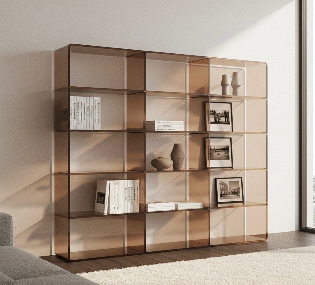 Quelle est la pièce maîtresse de votre salon ? Nous, on craque pour cette bibliothèque ! 😍
Notre nouvelle création en plexiglas fumé marron clair allie transparence et modernité. Elle apporte une touche d’élégance discrète et met en lumière vos objets préférés. Qu’en pensez-vous ?
#PlexiAzur #BibliothèqueIdéale #DesignUnique #Plexiglas #salondesign