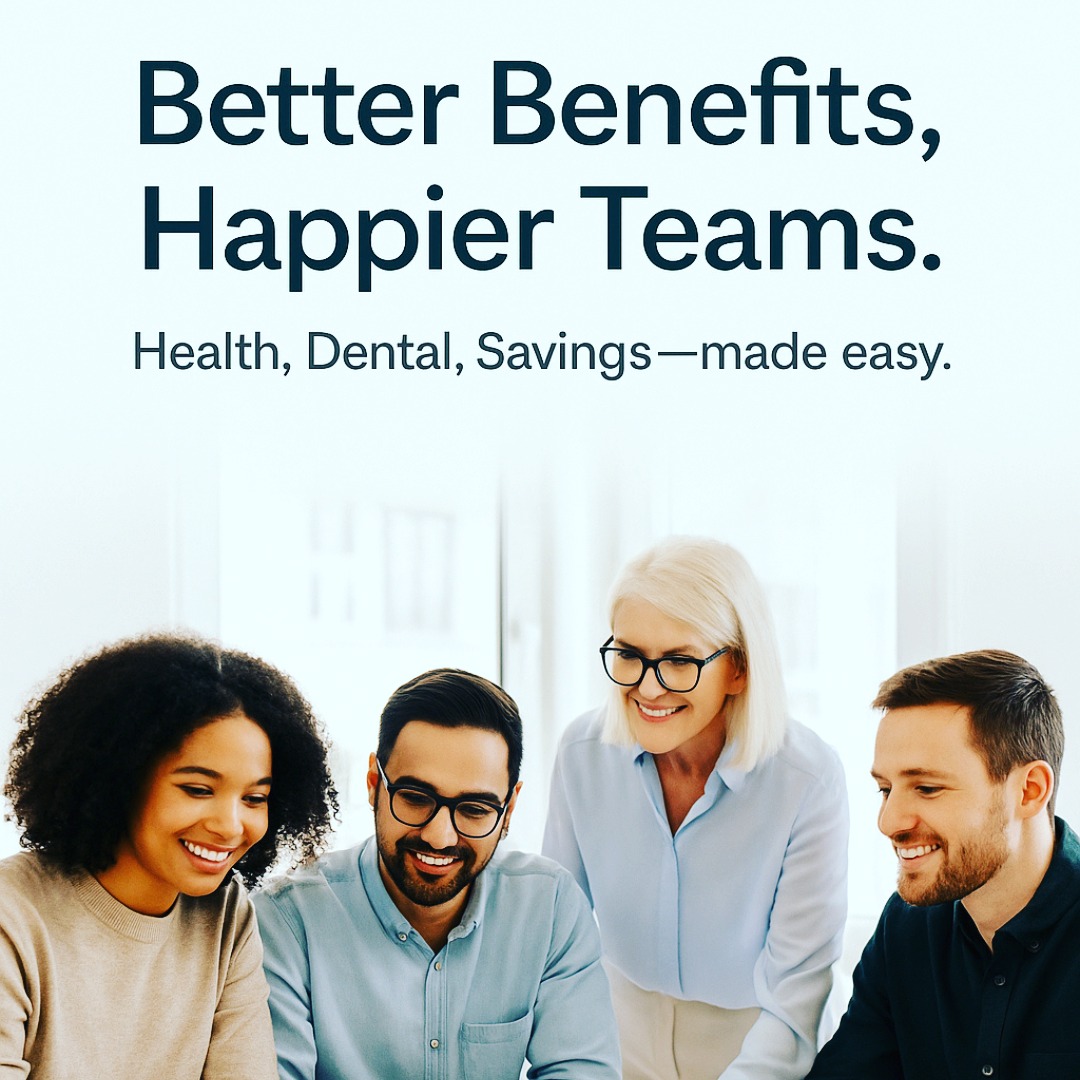 Better benefits, happier teams. Health, dental, and savings made easy for small businesses. Let’s build a plan that fits. #GroupBenefits #EmployeeWellness #SmallBusinessCanada #thankyouforyoursupport