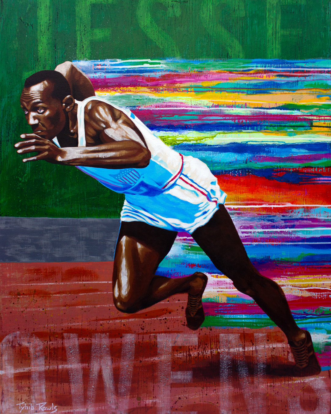 I call this painting "Making the World Recognize Black Excellence". Let’s celebrate the incredible legacy of Jesse Owens! 🏆 He shattered the myth of Nazi superiority and showcased the true spirit of human potential. The moment Jesse Owens made history he proved that strength and talent come in all forms, defeating the lies of oppression! Jesse Owens not only won gold but also inspired generations by dismantling the Nazi superman myth! Let’s honor his legacy. Share your thoughts on how sports can unite us against hate! #JesseOwens #Olympics #Unity #Legacy #Sportsmanship #Inspiration #Hero #Empowerment #Courage
