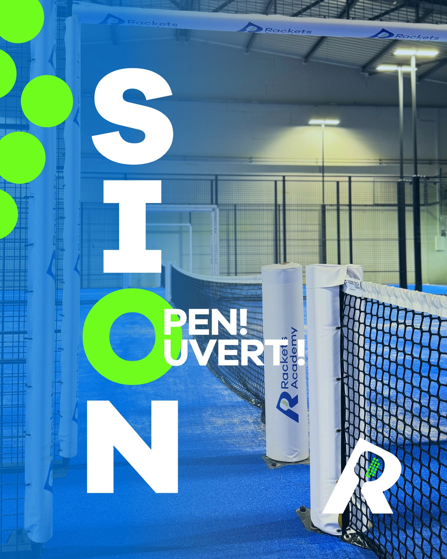 SION iiiiis 🥁 OPEN!!
Come and explore our newest location: 3 brand-new padel courts in the capital of Valais 🤩
Book your court on Playtomic 📲
🎾🎾🎾
SION eeest 🥁 OUVERT !!
Venez découvrir notre tout nouveau site : 3 courts de padel flambant neufs dans la capitale du Valais 🤩
Réservez votre court sur Playtomic 📲
#new #padel #club #racketeros #padelswitzerland