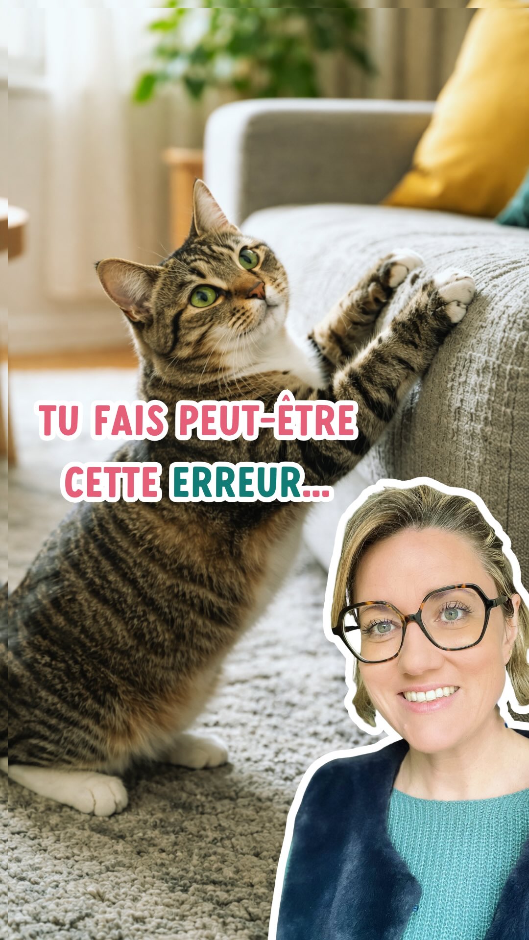 ON EST D’ACCORD QUE le canapé tailladé par les griffes de chat, c’est pas dingue comme déco !
Mais ton chat a besoin de faire ses griffes et je t’explique pourquoi dans cette vidéo. Bien sûr, c’est un résumé et il y a d’autres subtilités, mais je schématise pour que ça rentre en 1 min chrono !
C’est toujours plus facile d’accepter un comportement quand on en comprend la cause !
Maintenant, si tu souhaites vraiment sauver ton canapé, dis-moi en commentaires si un mode d’emploi t’intéresse, et je te prépare une nouvelle vidéo sur ce thème !
En attendant, l’idée à retenir : on ne gronde pas son chat quand il fait ses griffes, quelque soit l’endroit !
#entrechatetmoi #comportementchat #conseilchat