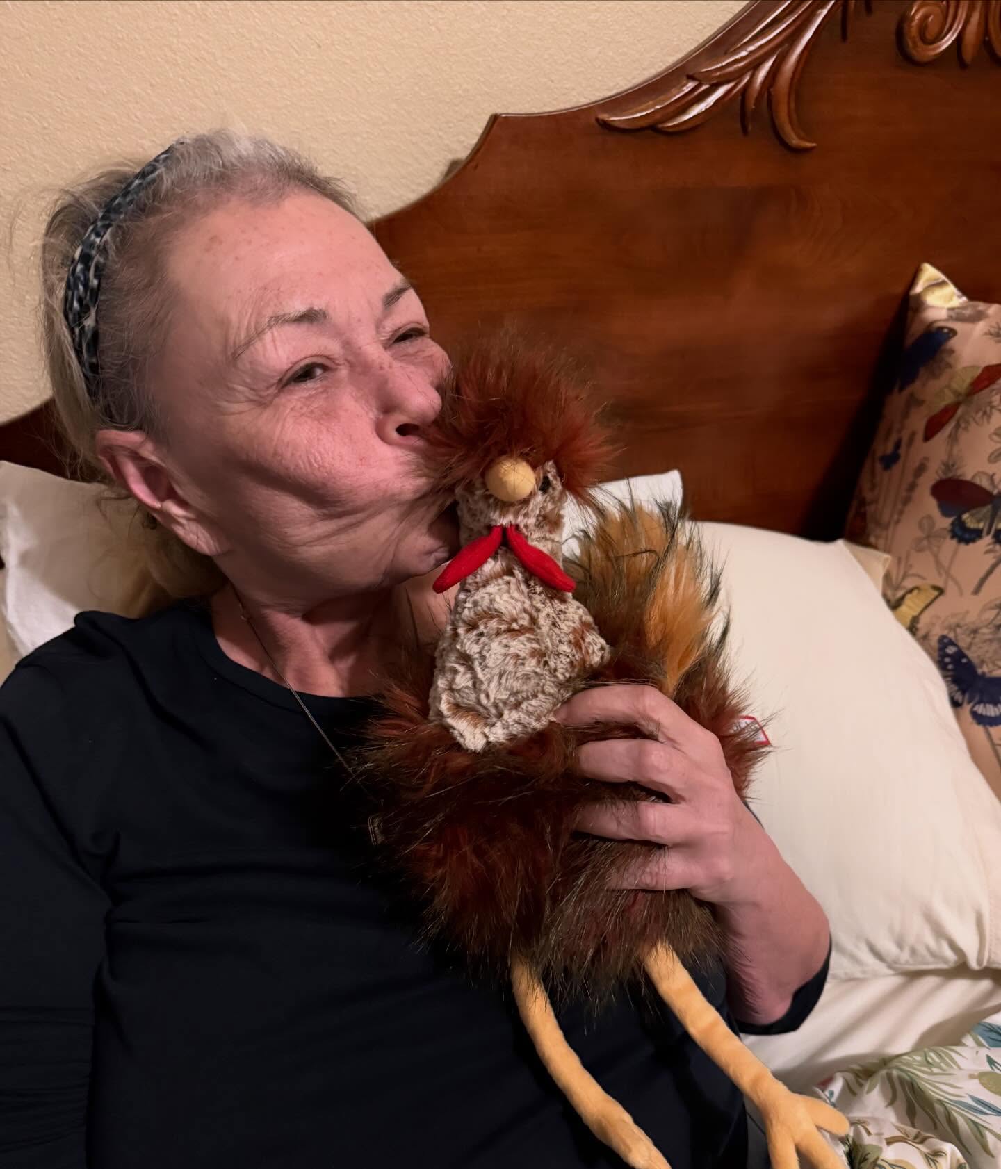 My emotional support cock. #meemaw #asapcocky Miss you guys!