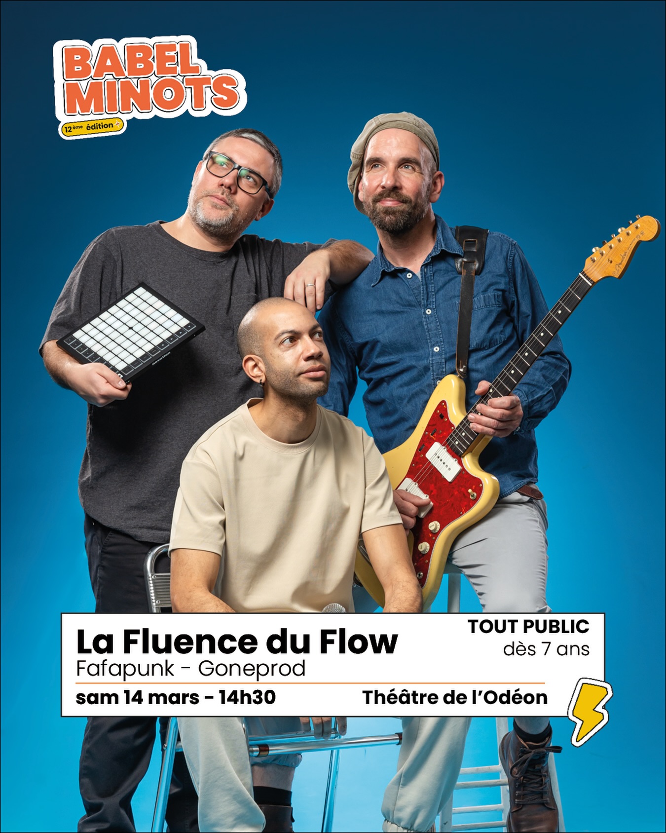 La Fluence du Flow 💿
Le spectacle La Fluence du Flow raconte l’histoire de Fafapunk qui, enfant, pensait détester lire et qui se retrouve aujourd’hui passionné par l’écriture de texte et la déclamation sur scène. Dans cette histoire, le spectateur se laisse surprendre par les invitations de Fafapunk à déclamer avec lui des parties de textes , à donner son inspiration pour des histoires improvisées et à pouvoir suivre rythmiquement des performances poétiques.
@fafapunkmc
👉 Samedi 14 mars à 14H30 I Théâtre de l’Odéon - @opera_marseille
🎫 8€ / 5€ : billetterie en bio