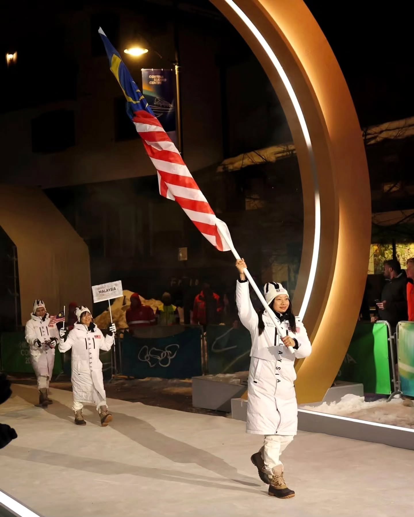 Malaysia is here!
I cannot put into words the emotions I felt carrying the flag through the center of Cortina, with my parents and coach as a part of this lovely little contingent.
Mom, dad, you have been with me every step of the way and I'm so proud of us.
To Malaysians in every corner of the world, I will do my best to make you proud.
Love Aru ❤️
Photo credits: Getty Images
#milanocortina2026
#olympics
