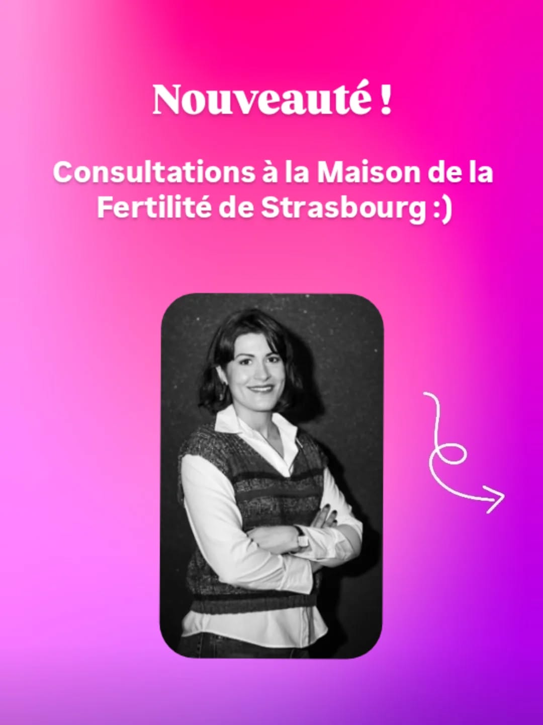 A partir du 9 février 2026, retrouvez-moi tous les lundis à la maison de la fertilité de Strasbourg, au 15 Boulevard Ohmacht (quartier Contades) ♀️ ♂️
N'oubliez pas, la fertilité, c'est aussi pour les hommes 😉
Prise de rdv sur mon site (lien en bio) comme d'habitude !
N'hésitez pas à me poser vos questions en commentaire ou par message 🙂
@maisondelafertilitestrasbourg