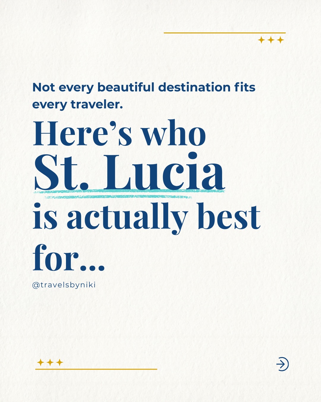 A destination can be stunning and still be wrong for you.
St. Lucia is one of the most beautiful places in the Caribbean — and it’s also one of the easiest to misunderstand.
👉People get disappointed when they expect:
lots of nightlife
constant activities
fast-paced energy
That’s not what St. Lucia is designed for.
👉St. Lucia works best for couples who are:
tired of being “on”
craving quietness over stimulation
ready to slow down without guilt
It’s not meant to distract you.
It’s meant to give you space.
And space only feels good when you’re ready for it.
When you travel, do you feel more satisfied doing everything or having nothing you need to do?
.
.
#stlucia #saintlucia #caribbeanisland #visitsaintlucia #caribbeantravel