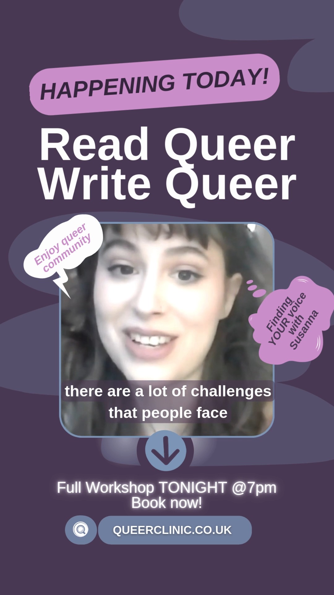 You don’t have to bare your soul to be a "Queer Writer." 🛑🖋️
There is a common, often exhausting expectation that queer writing must be autobiographical - that to be valid, we have to "bleed on the page" and share our most personal experiences with the world.
But as @susannajaanie explains in this clip, your writing doesn’t have to be a confession.
In "Read Queer, Write Queer," we are moving away from the idea that we are only interesting when we are being personally revealing. This workshop is about giving you the alternative tools to:
✨ Step away from the autobiographical: Explore how to build narratives that aren't tied to your own life story.
✨ Develop new perspectives: Learn techniques to write from "other" points of view, creating rich, queer-coded worlds without sacrificing your privacy.
✨ Protect your peace: Discover how to be a powerful creative voice while keeping your personal boundaries firmly in place.
Writing is a craft, not just a diary entry. Whether you want to write fiction, poetry, or something in between, Susanna will help you develop a "lens" that is creatively fulfilling without being personally draining.
📅 When: TODAY at 7pm online!
📍 Where: Booking via QUEERCLINIC.CO.UK
Secure your spot via the link in our bio! 🔗✨
#QueerClinic #ReadQueerWriteQueer #QueerWriters #CreativeWriting #LGBTQLit #WritingWorkshop #FictionWriting #QueerVoices #WritingCommunity #LGBTQArts #Storytelling #NarrativeTools #QueerCreatives #UKWriters #WritingPractice #PrivacyInArt #BeyondAutobiography #WritingTechnique #InclusiveSpaces #BrightonQueer