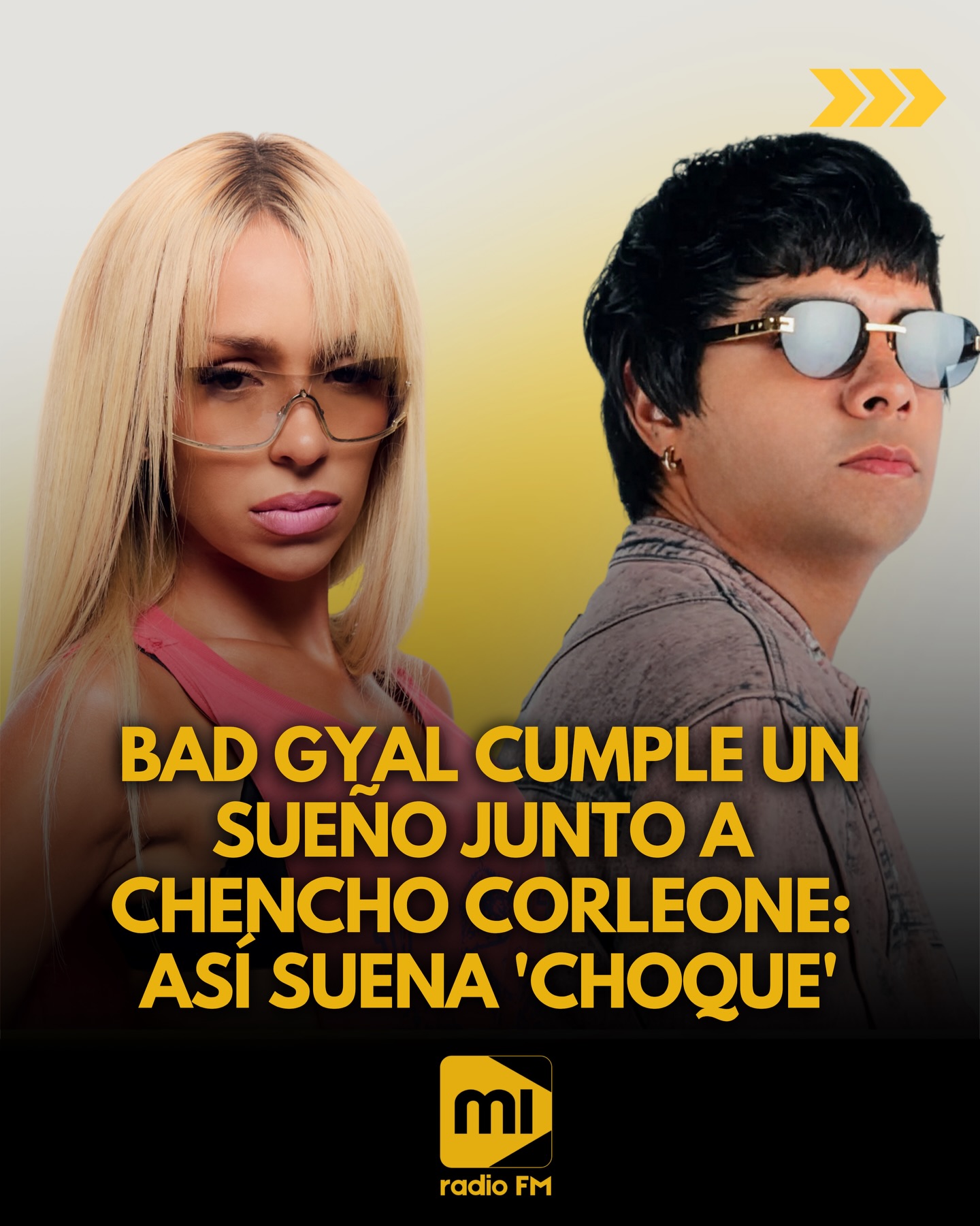 @akabadgyal cumple un sueño junto a @chenchocorleone 🎙️💎
La artista ya está mostrando su nueva era musical