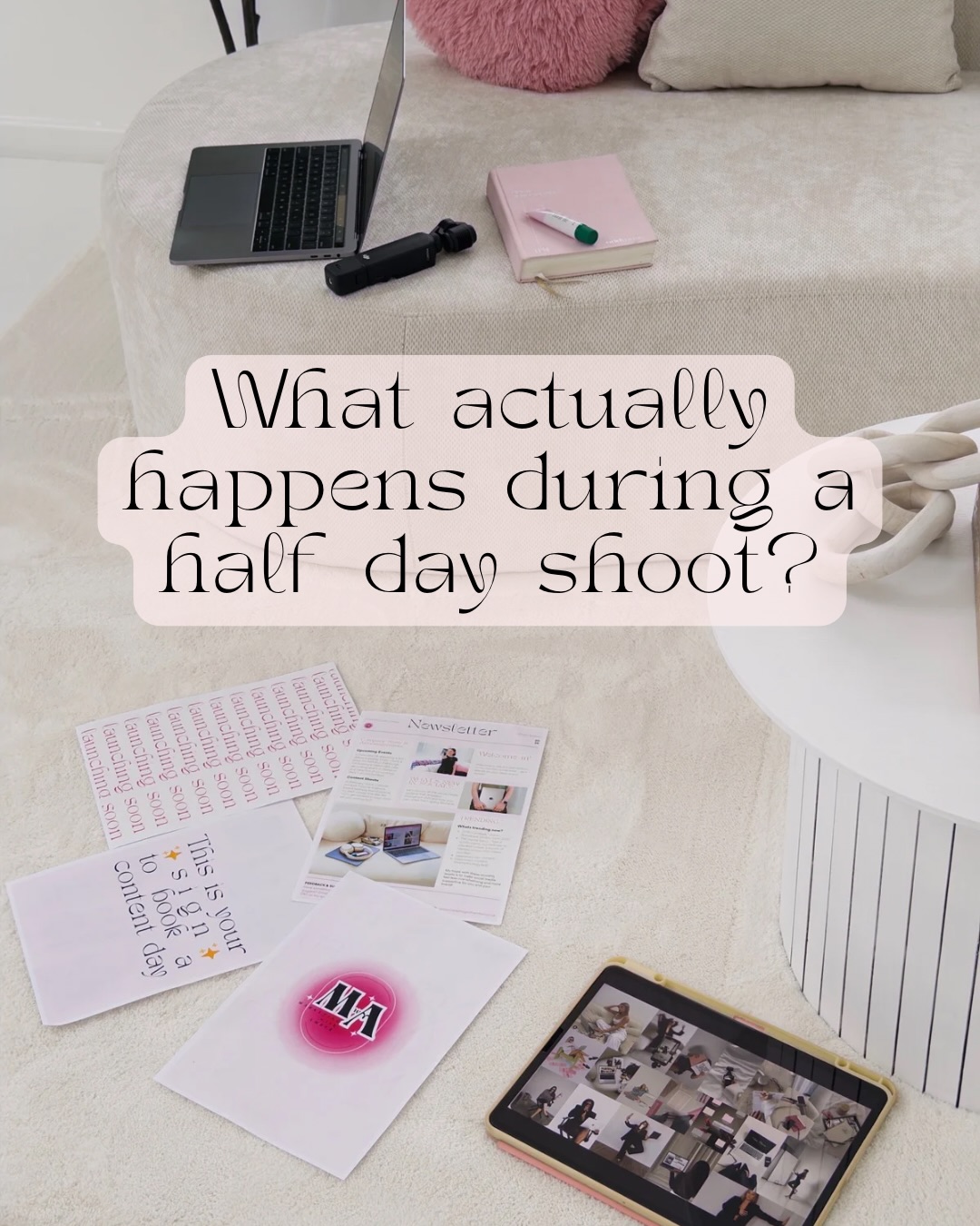 A half-day content shoot is about so much more than just “getting content” 🤍
It’s about creating structure, clarity, and ease around your marketing so showing up online doesn’t feel like a constant decision-making exercise.
From planning before the shoot, to guidance on the day, to having a library of content that actually supports your business afterwards, the goal is always the same!
To make content feel calmer, more intentional, and more aligned with the brand you’re building ✨
This is the approach I take with every brand I work with.
If you’ve been craving content that feels supportive instead of stressful, my DMs are always open 💌