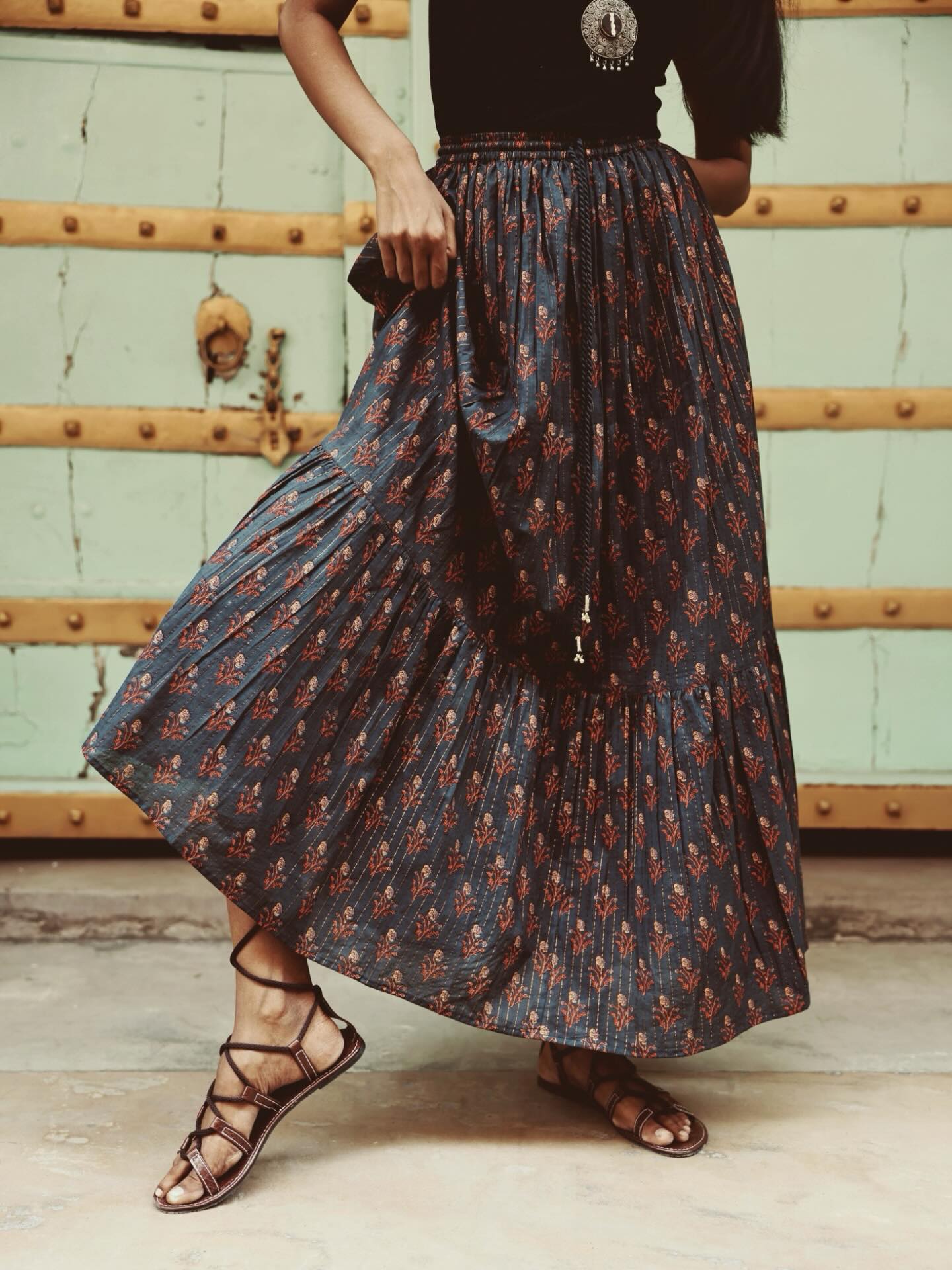 These have truly been a long time in the making. The skirt and kimono were first dreamed up at the end of 2024, with final samples finished in April ‘25 during my India trip.
Between heavy rains in Jaipur, printing delays on the very special gold lurex fabric, staff changes and then Diwali, it’s been a journey — but they are finally here and so worth the wait. ✨
This maxi skirt is the ultimate bohemian dream: floaty, softly shimmery, with a comfy elastic waist and tiny gold bells for that perfect jingle. Yes, yes… I know it’s been said before — but this really is a forever piece.
Launching this Wednesday the 11th Feb, 9am AEDT — once they’re gone, they’re gone. ✨
.
.
.
.
.
.
.
.
.
.
#bohomaxiskirt #slowfashion #ethicalfashion #ootd #fashionstyle