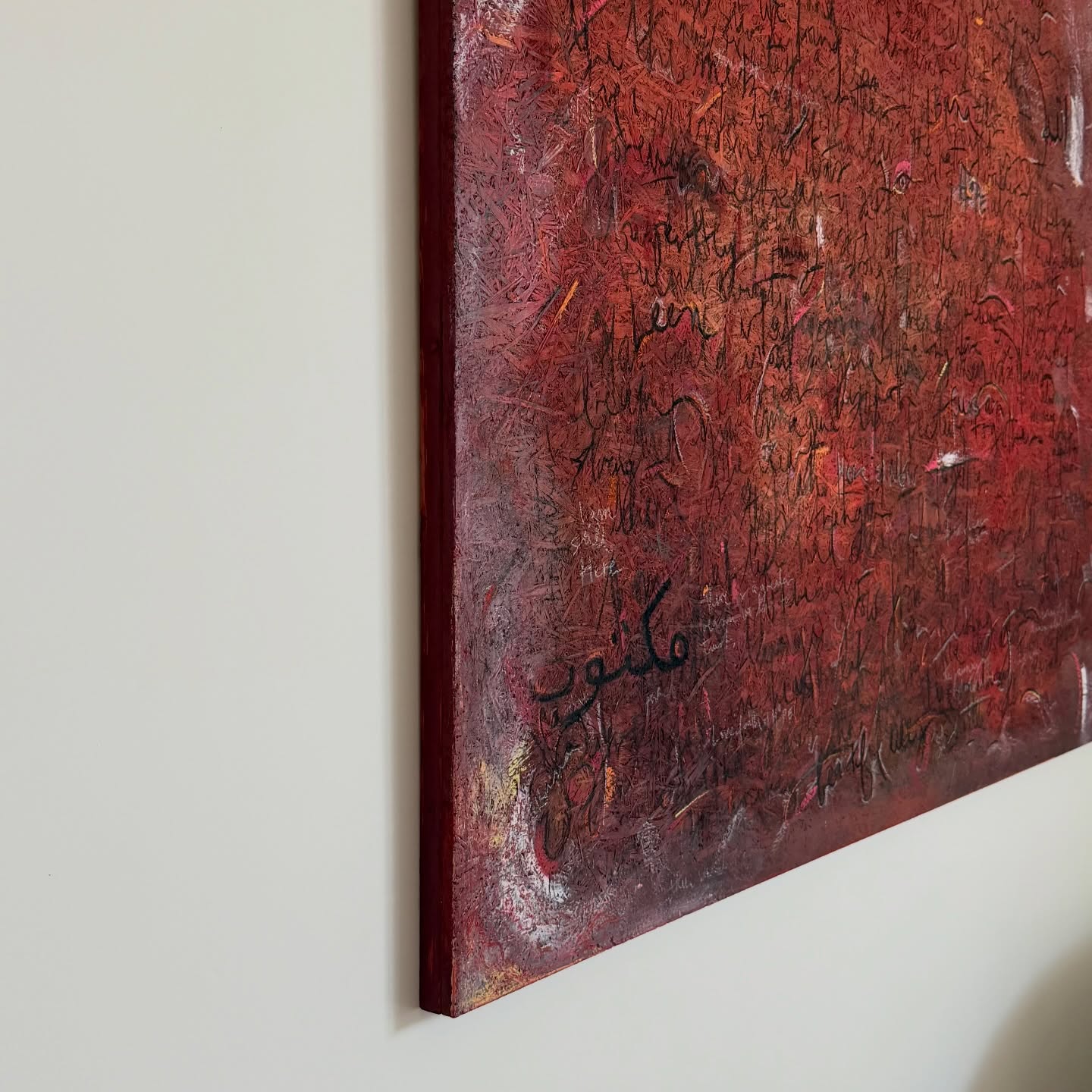 It was written /2026
Pastels , inks and oil
175 x 120 mm
Commissioned piece / Abu Dhabi