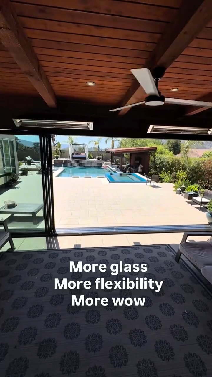 🌴 California Living, Wide Open
We just installed a 280-inch, 4-panel sliding door in this stunning California pool house — and the transformation is unreal.
Each panel glides effortlessly, giving full flexibility to open from either side.
Clean lines, massive glass, and zero obstruction — just how indoor-outdoor living should be.
📦 In-stock systems
🚚 Nationwide delivery
🛠 Full-service install
📞 (832) 696-3407
🌐 www.aluminumpatiodoors.com
#SlidingGlassDoors #PoolHouseDesign #CaliforniaLiving #YourDoor #IndoorOutdoorLiving #LuxuryBackyard #GlassDoors #ModernArchitecture #HomeUpgrade #InStockNow