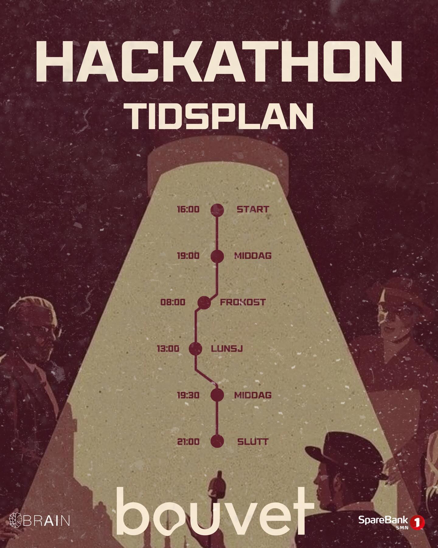 Under årets hackathon er det hele fire måltider inkludert!🤩 Sjekk link i bio for mer info🌟