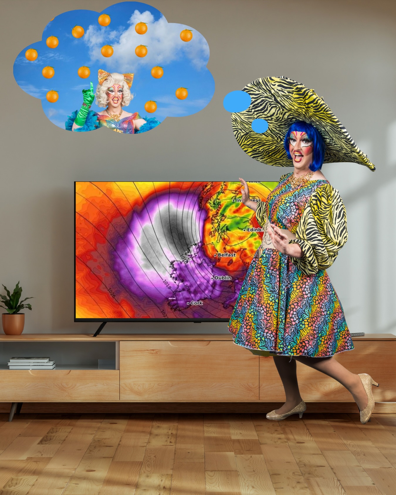 Poor Jojo spent the morning outside with her fruit bowl waiting for oranges to fall from the sky ๐โ ๏ธโ๏ธ
#weatherwarning