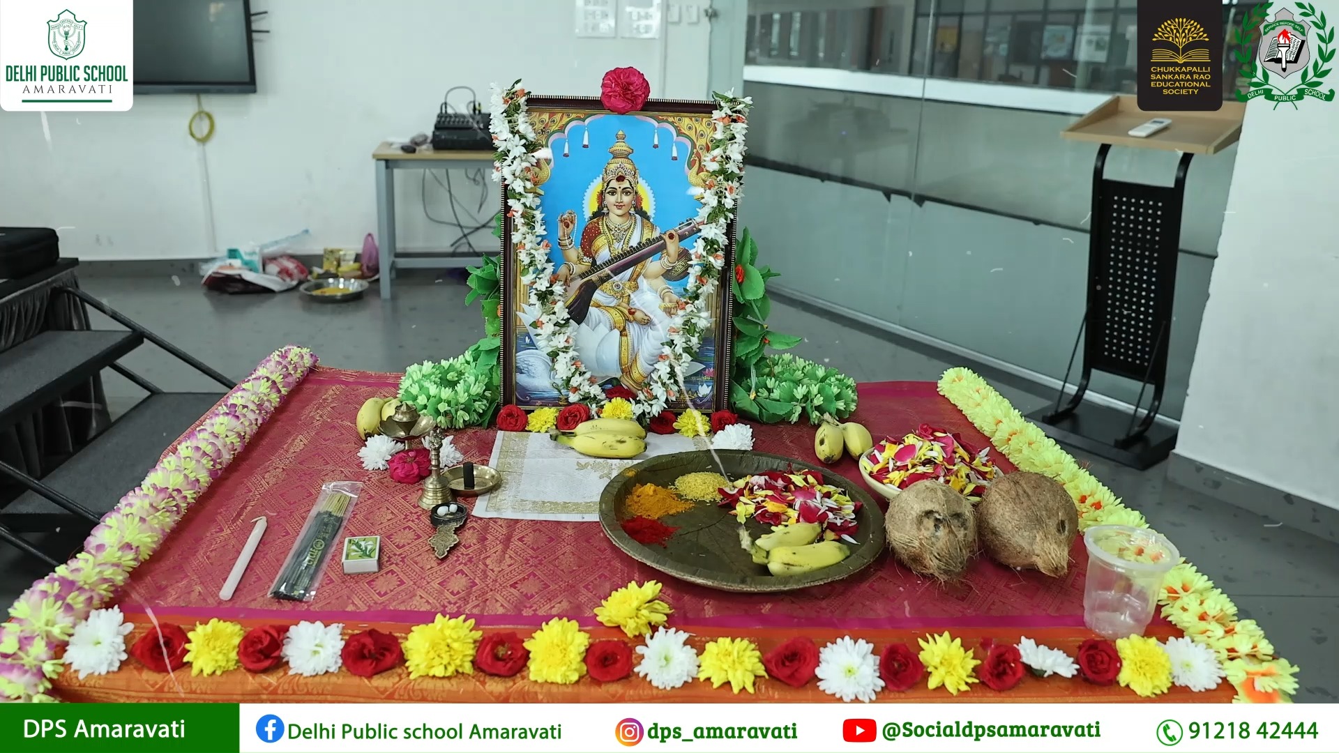 From the sacred glow of the ceremonial lamp to the heartfelt prayers offered to Goddess Saraswati, every moment of this celebration reflected the timeless values that shape character and wisdom.
As Guruji guided the students through prayers and the touching ritual of seeking blessings by washing and bowing at the feet of their parents and grandparents, the atmosphere resonated with gratitude, respect, and cultural pride.
The ceremony concluded with Shri Ramesh Chukkapalli expressing sincere thanks to all who joined this auspicious occasion, reminding students that honouring their parents’ blessings is the first step toward meaningful success, while a parent’s heartfelt words beautifully captured the emotion of the day, making it a truly unforgettable moment for the entire DPS Amaravati family.
#dpsamaravati #indianculture #studentvalues
| lamp lighting ceremony, saraswati pooja, indian traditions, student prayers, parental blessings, cultural education, respect rituals, school celebrations, value based learning, gratitude ceremony, indian school events, traditional ceremonies, dps amaravati |