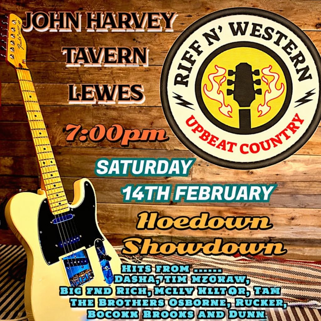 This Saturday we have the debut of Riff N Western and we can't wait!!!
Kicking off at 7pm.
📍 Book your table 01323749880