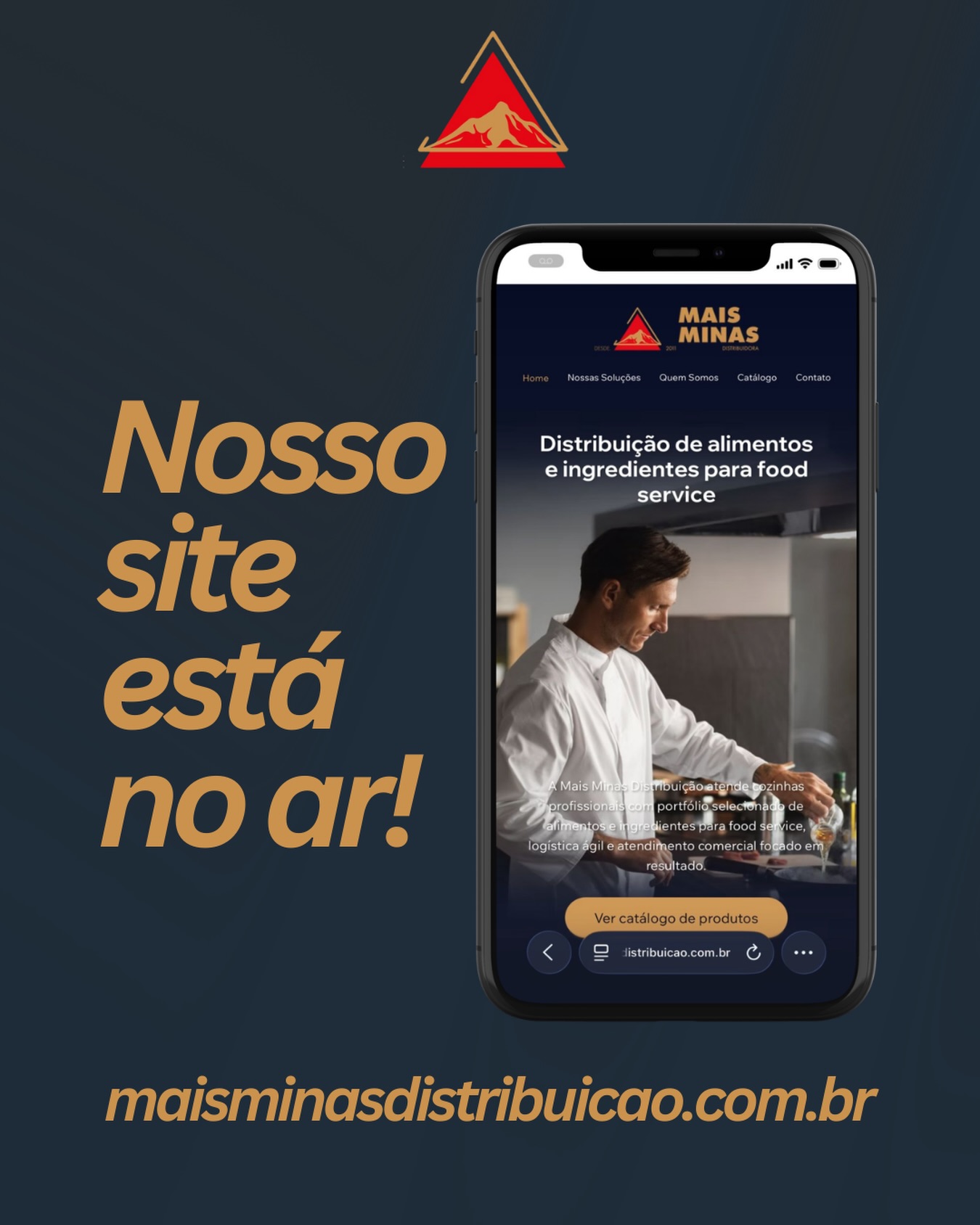 🚀 Tem novidade na Mais Minas!
Lançamos o nosso novo site, mais moderno, prático e pensado para facilitar o seu dia a dia. 🙌
Agora você pode acessar nosso catálogo de produtos de forma descomplicada, com tudo organizado por categorias, imagens e descrições claras.
Muito mais fácil para consultar, planejar seu cardápio e agilizar seus pedidos.
👉 Acesse, navegue e descubra como ficou ainda mais simples trabalhar com a Mais Minas.
www.maisminasdistribuicao.com.br
Link na Bio! 😉