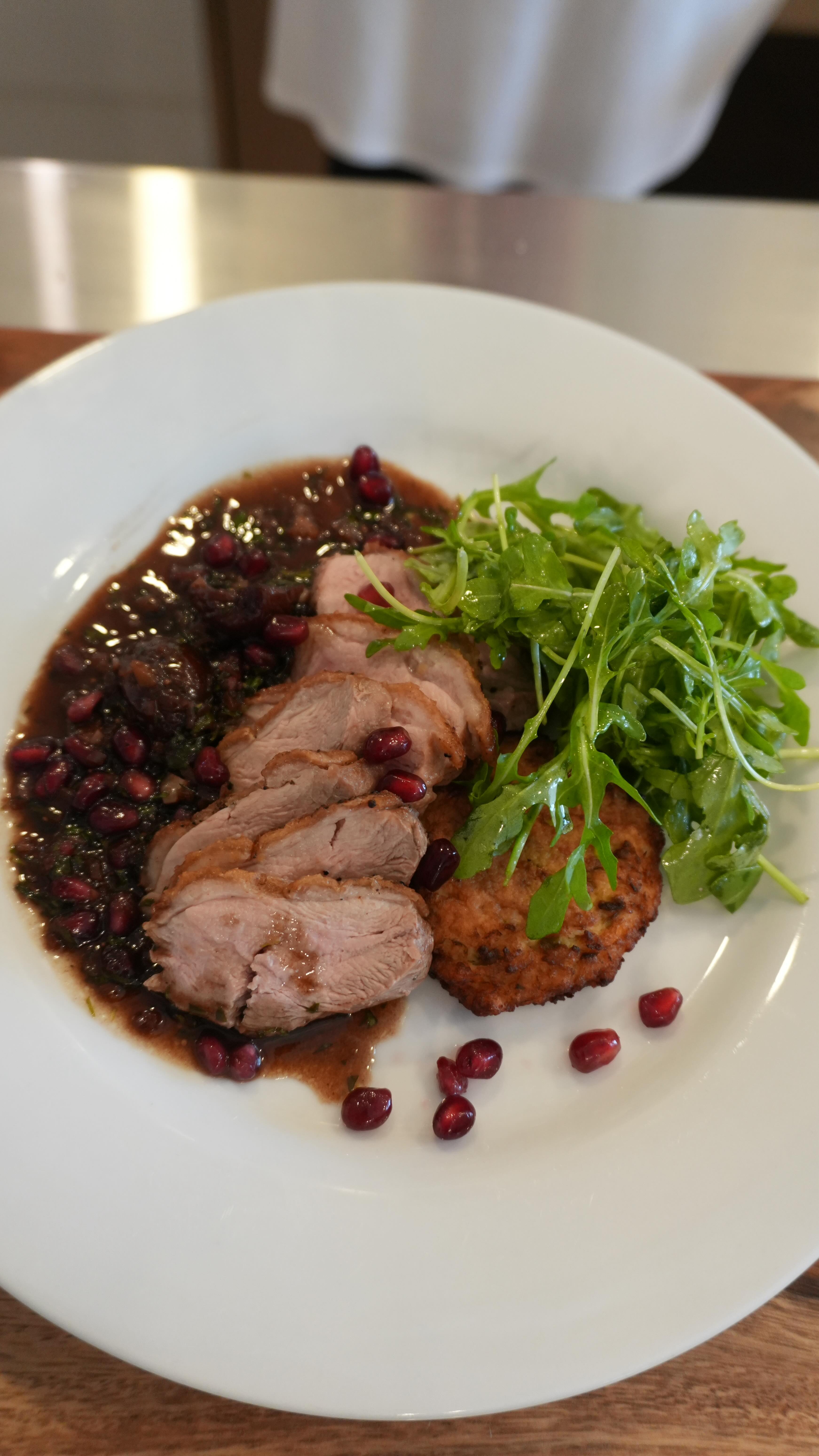 Duck 🦆 is not a chicken breast. But it’s also not a mystery. It’s closer to steak than poultry: you want a beautiful sear, a tender center, and a moment of rest. And yes, duck loves a quiet, sweet note on the back end.
This dish is a reminder of something I say often: the kitchen loves you back. The more you learn techniques, the more everything becomes possible. And suddenly, the foods you were afraid of become the ones you crave.
Recipe below and in my substack at lenorenolanryan along with some very helpful tips for cooking duck 😉
2 duck breasts, skin on
salt and freshly cracked black pepper
1 shallot, finely minced
1–2 cloves garlic, minced
red wine balsamic poached figs
2 tablespoons balsamic vinegar
¼ cup Marsala wine (or dry red wine)
½ cup beef broth or rich stock
1–2 teaspoons fresh tarragon, chopped
2 tablespoons butter (to finish the sauce)
Score the skin: Use a sharp knife to score the duck skin in a shallow crisscross pattern, being careful not to cut into the meat. Season generously with salt and pepper.
Cold-pan start: Place duck breasts skin-side down in a cold skillet. Turn the heat to medium and let the fat render slowly. Cook until skin is deeply golden and crisp, 8–12 minutes, pouring off excess fat as needed.
Sear and roast: Flip the duck and sear the flesh side for 1–2 minutes. Transfer the skillet to a 400°F oven and roast for 4–6 minutes, until the internal temperature reaches 125–130°F for medium-rare. Rest: Remove the duck to a board and rest 5–10 minutes before slicing.
Make the sauce: Pour off most fat from the pan, leaving a tablespoon. Add shallot and garlic and sauté until soft. Add figs (or jam), balsamic, Madeira, and broth. Simmer until slightly thickened. Stir in tarragon and finish with butter.
Serve: Slice duck breast and spoon sauce over the top. Enjoy!
#duckbreast #recipe #balsamic #figs #valentinesday