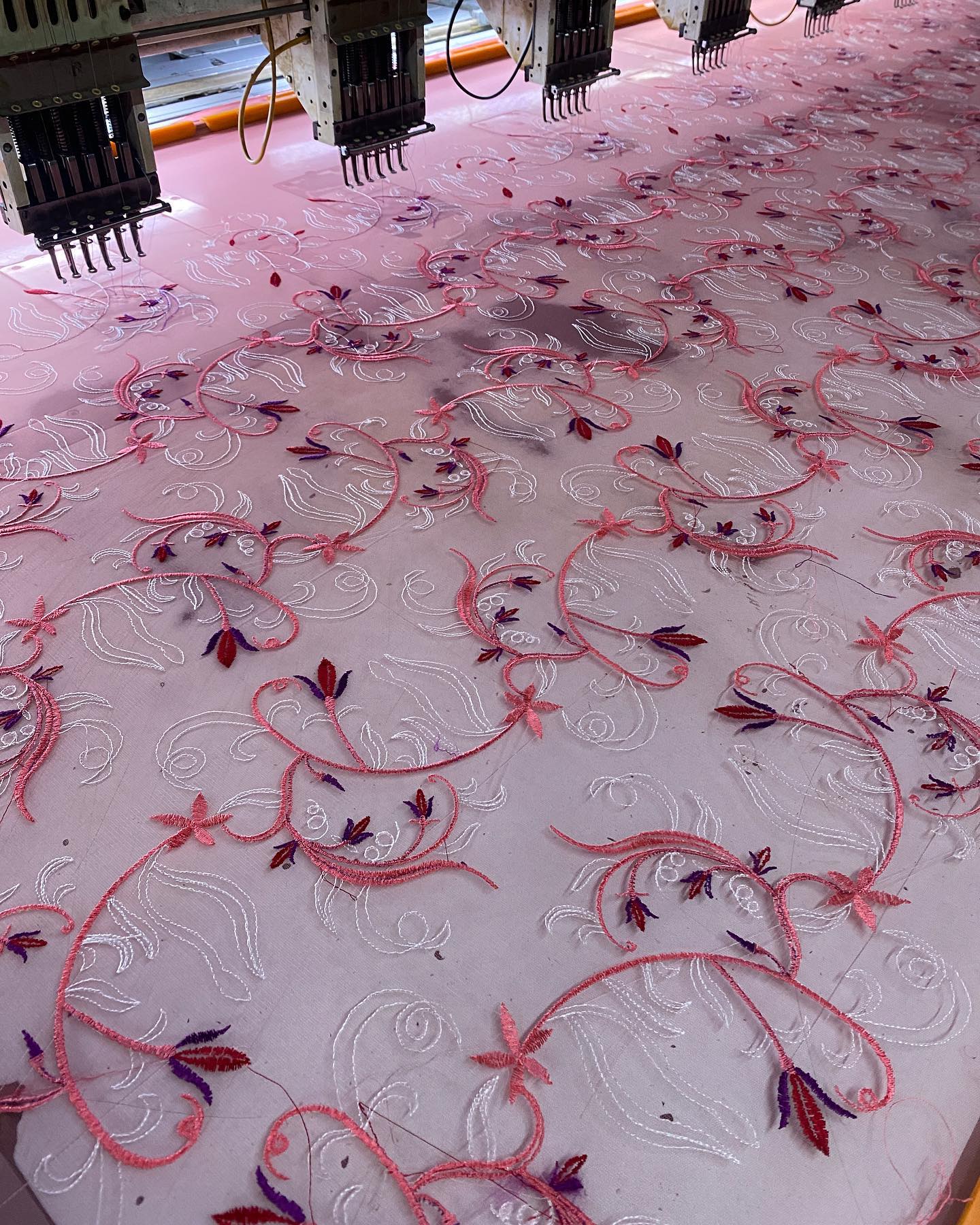 Floral Embroidery On Net Fabric 👗 #partywear #embroidery #fashion #indianwedding