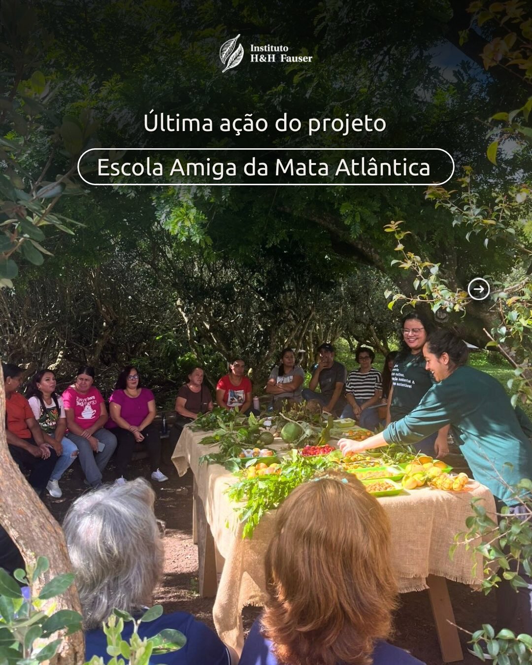 Para finalizar o projeto Escola Amiga da Mata Atlântica, no dia 6 de fevereiro realizamos a última ação com a visita das cozinheiras escolares da rede municipal ao Sítio do Bello, unidade produtiva de frutas nativas da Mata Atlântica.
A atividade reuniu 24 cozinheiras e a nutricionista da rede municipal, promovendo uma vivência prática de aproximação com a produção local.
Durante o encontro, as participantes conheceram a história do sítio, diferentes espécies de frutas nativas, degustaram sucos de cambuci e grumixama e participaram de uma trilha guiada.
Agradecemos a todas as pessoas envolvidas, parceiras e apoiadoras que tornaram esse projeto possível. 🤍
#ihhf #ong #paraibuna #mataatlântica #educação