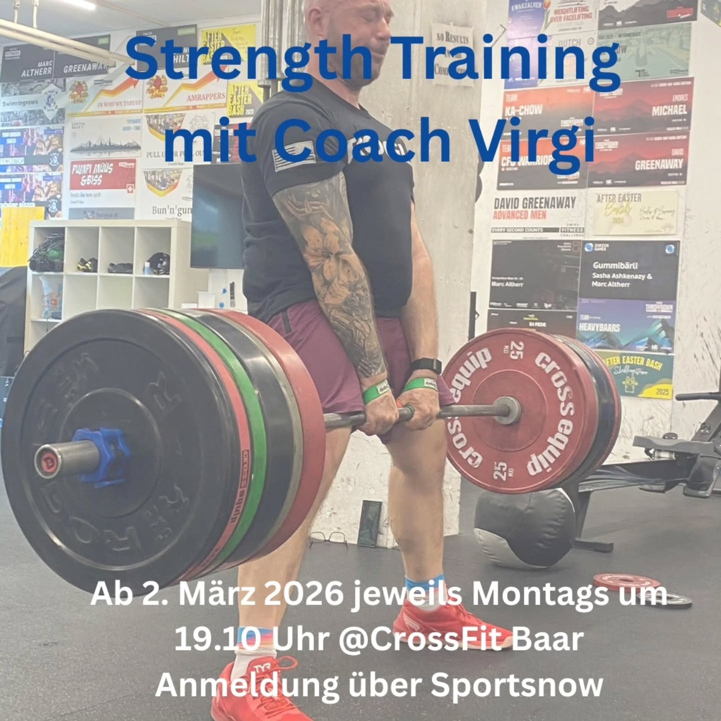 🔥 NEU BEI UNS: STRENGTH CLASS & ENDURANCE HX 🔥
Wir bringen dein Training auf das nächste Level! 💪
Ab Montag, 3. März starten zwei neue Classes, die dich stärker, fitter und leistungsfähiger machen.
🏋️♂️ STRENGTH CLASS
Der Fokus liegt voll auf sauberem Kraftaufbau und Progression.
Deine Vorteile:
✅ Mehr Maximalkraft & Muskelaufbau
✅ Bessere Technik in den Lifts
✅ Strukturierter Progress statt Zufall
✅ Perfekte Ergänzung zu deinen WODs
🔥 ENDURANCE HX
Unsere neue Ausdauer-Class im Race-Style-Format – für alle, die ihre Engine aufbauen wollen. 🚀
Deine Vorteile:
✅ Massive Verbesserung deiner Ausdauer
✅ Kombination aus Cardio & Functional Work
✅ Wettkampf-Feeling in jeder Session
✅ Ideal zur Vorbereitung auf Race-Events
✅ Verbrennt ordentlich Kalorien🔥
📍 Für wen: Alle Levels willkommen
Ready to level up?
Melde dich jetzt an und sichere dir deinen Spot! 👊
#ausdauertraining #endurance #krafttraining #crossfitbaar #kraftaufbau