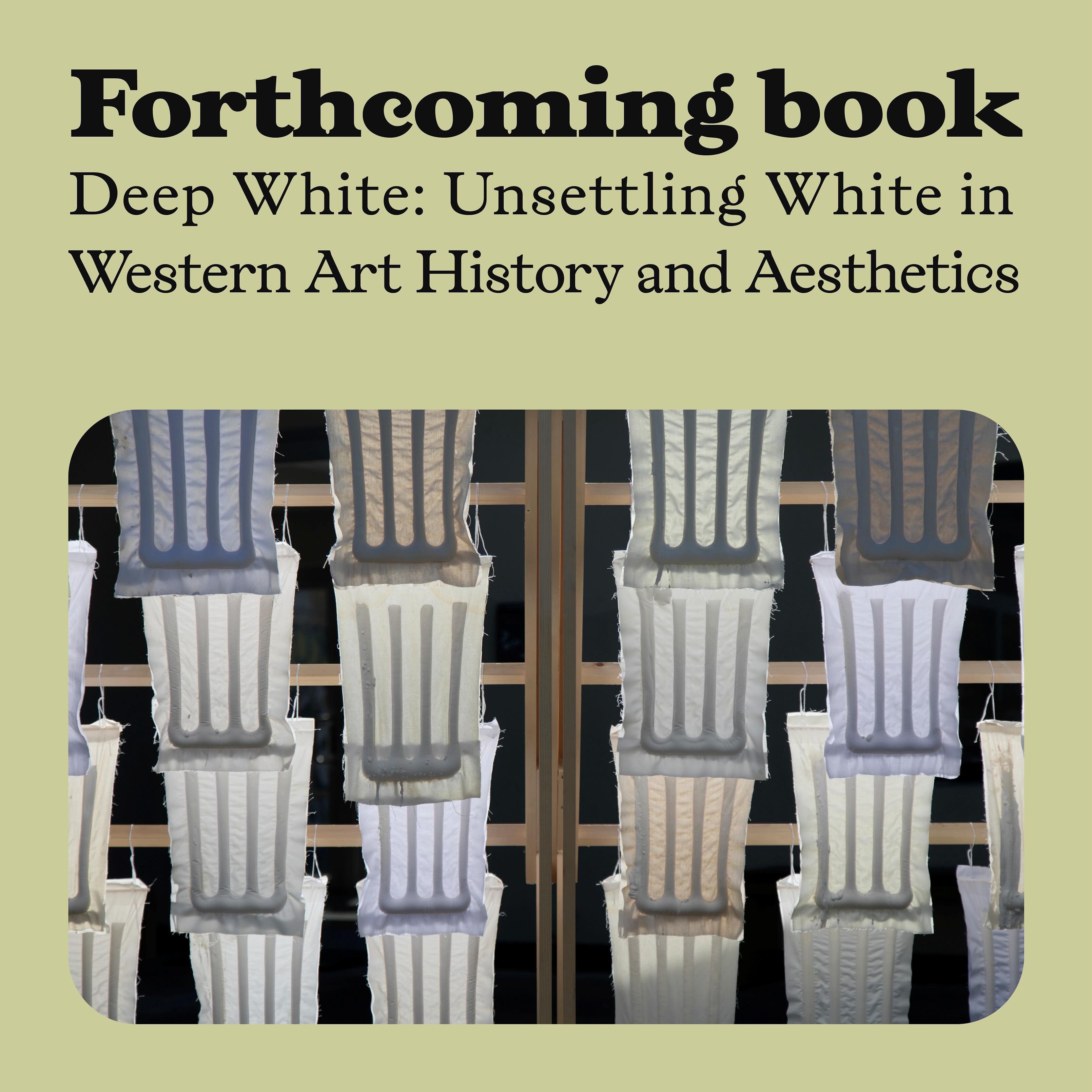 We are proud to announce that we have signed the book contract for our latest book «Deep White: Unsettling White in Western Art History and Aesthetics» with the acclaimed publisher Brill. The book includes 30 chapters written by leading and emerging scholars and artists from all over the world, and will be edited by Tonje Haugland Sørensen, Ingrid Halland, and Helene Engnes Birkeli. The book will be a part of Brill’s book series Studies in Art & Materiality which is a peer-reviewed book series dedicated to innovative scholarship about the relation between art, materials, and making. @brillpublishing. The book will be published in 2025.
Image: Julia K. Persson, “White canvases” (2023). Installation of textiles in natural fibers, porcelain clay, white earthenware clay, titanium dioxide, mounted on a structure of spruce- and pinewood. Photo: Julia K. Persson.