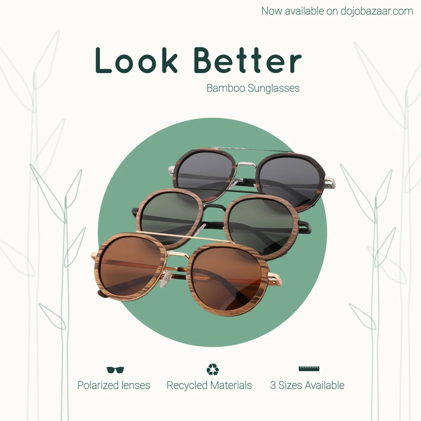 All new bamboo sunglasses in stock.
Look better, go eco-friendly
* Gender: Unisex
* Impact resistant frame
* Lens Material: Polarized Polycarbonate Lenses / Bamboo
* UV Rating: 100% UV Protection
* Fit/Size: Small - Medium - Large
* Vibe: Lifestyle
* In the Box: Zipper Pouch + Microfiber Cloth
#ecofriendly #sunglasses #sunglassesforsale #rewards #giveawayindia #giveaway #giveawayalert #free #restock #game #live #viralreels #viral #viralvideos #memes #prize #prizegiveaway #comingsoon #dojobazaar #getfree #free #forfree #newgame #trending #games #gamerlife #invite #referral #social #socialclub #socialarena