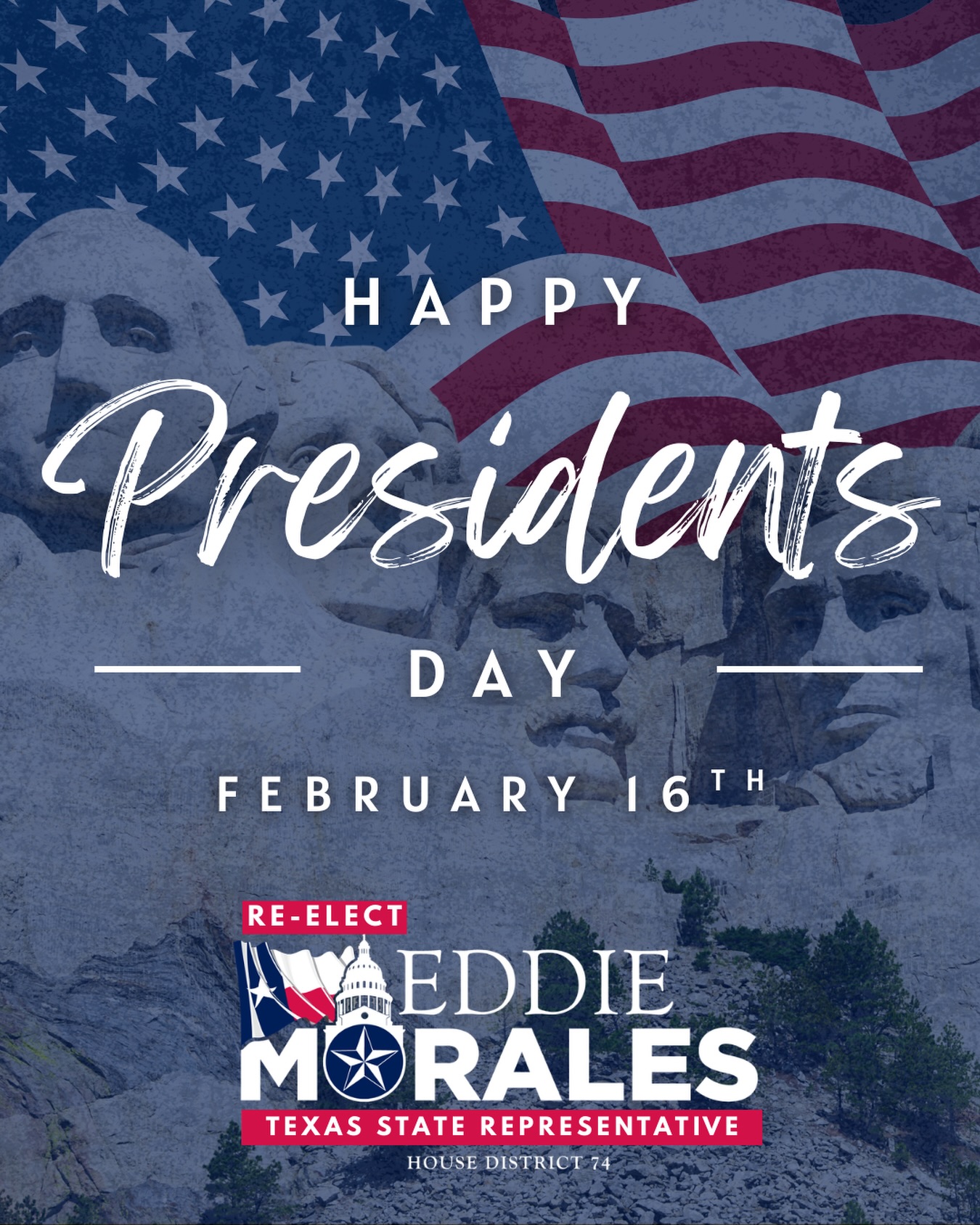 Today, on Presidents’ Day, we reflect on the leadership, service, and principles that have shaped our nation. We honor the presidents who have guided our country through moments of challenge and progress, and whose commitment to public service continues to inspire future generations.
As a public servant, I remain dedicated to upholding the values of integrity, responsibility, and service to the people of Texas—especially the families and communities of District 74.
Happy Presidents’ Day.