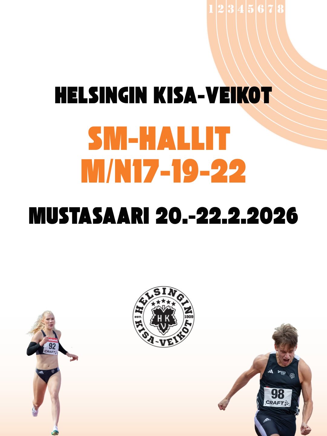 Perjantaina käynnistyy SM-kisaviikonloppu! HKV lähtee Mustasaareen nuorten SM-halleihin huikealla 42 urheilijan joukolla. Paljon tsemppiä kilpailuun Kisaveikot! đ¤đ¤
Samanaikaisesti aikuisurheilijat kilpailevat kotikisoissa Liikuntamyllyssä. Aikuisurheilijoiden valtava joukkue julkaistaan huomenna â pysy kuulolla!
#hkv #hkvâď¸âď¸âď¸âď¸âď¸ #kisaveikot #yleisurheilu