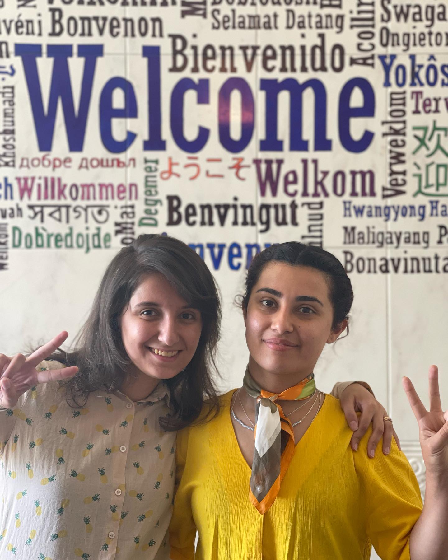 Thanks to these two beautiful women at our Hope Family Center who are waging peace in the community! #n2n_wagingpeace #n2n_hopefamilycenter