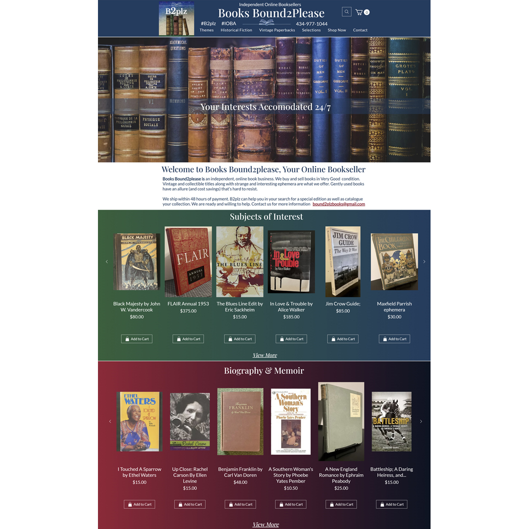 Why supporting independent booksellers matters—now more than ever!
When you shop independent, you’re doing more than buying a book. You’re supporting small businesses, preserving diverse voices, keeping stories accessible, and helping passionate curators bring hidden gems back into the world. Independent booksellers fuel literacy, community, and the love of reading in ways big-box retailers simply can’t.
That’s why I’m excited to introduce my client, @booksbound2please, an online bookseller dedicated to connecting readers with thoughtfully selected titles—everything from vintage finds and signed editions to unique reads you won’t stumble upon in an algorithm.
If you love books with character and believe where you shop matters, this is a business worth supporting.
Explore their collection: https://www.booksbound2please.com/
#SupportIndependentBookstores #ShopSmall #BookLovers #IndieBooksellers #ReadersCommunity