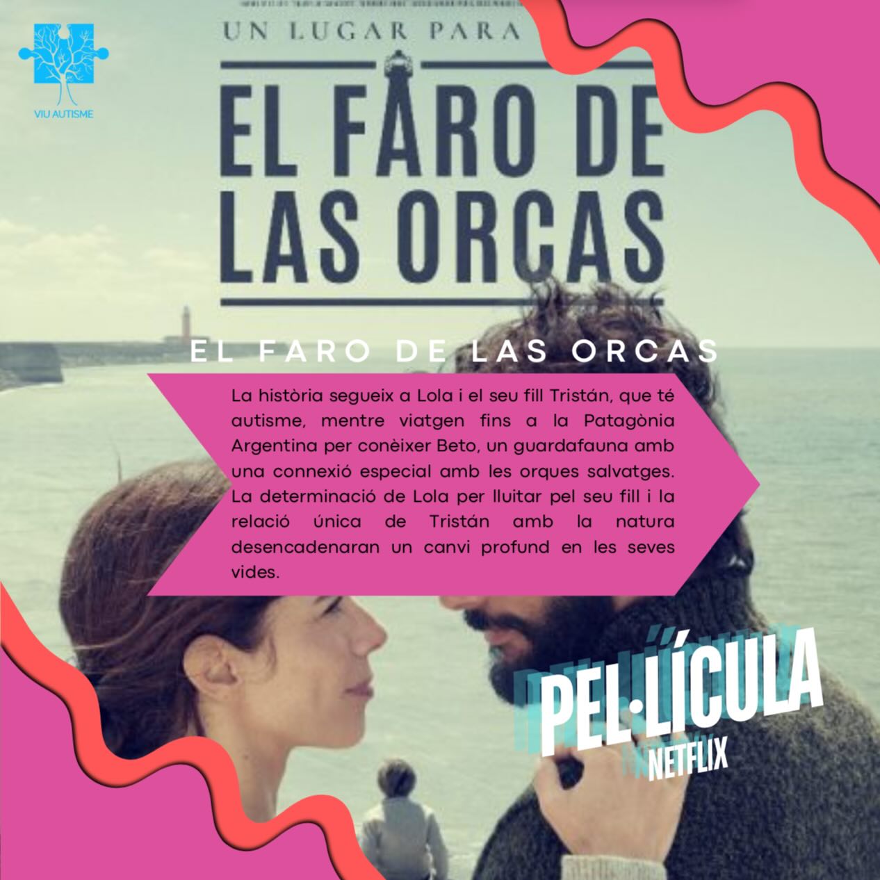 🎬 ESPAI CINÈFIL 🎬🍿
🌊 El faro de las orcas 🌊
Una història emotiva sobre l’amor incondicional d’una mare i el viatge fins a la Patagònia per ajudar el seu fill amb autisme a connectar amb el món a través de la natura.
Una mirada sensible sobre els vincles, l’esperança i la força de no rendir-se. 💙
👇 L’heu vista? Què en penseu?
#pelis #autisme