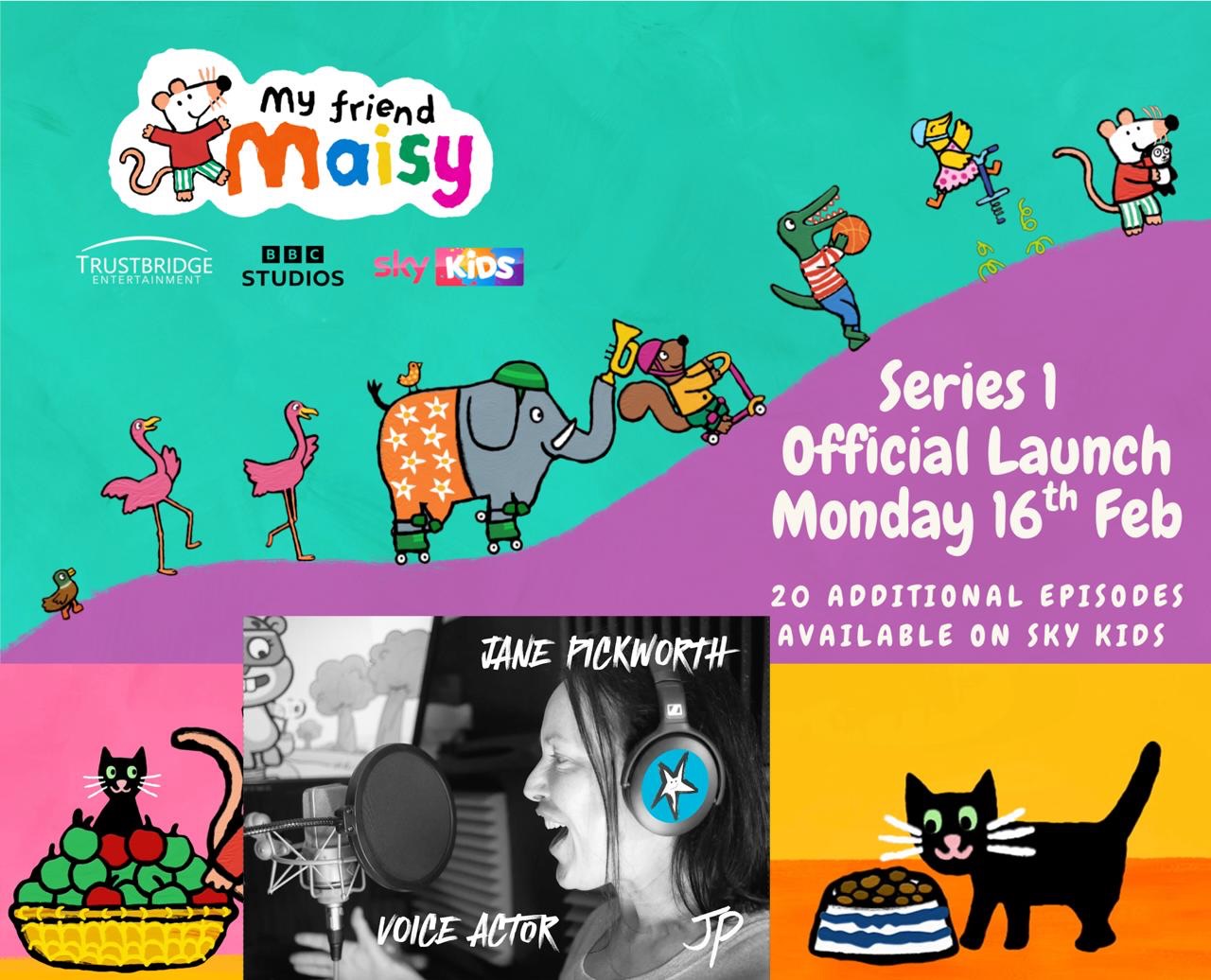 It’s Launch Day!!!!
Wooohooo!!!!
20 new episodes of ‘My Friend Maisy’ is available to watch on Sky Kids NOW!
I am So proud to be voicing Maisys Little Black Cat 🐈⬛❤️🐾
I worked SUPER hard to perfect the perfect MEOW to create LBC.
I hope you all enjoy watching this beautifully animated series. Well done to everyone involved the audience are going to love this.
Meow & Remember……
‘Follow Your Dreams’
JP2026 x
#myfriendmaisy #littleblackcat #voiceactor #followyourdreams