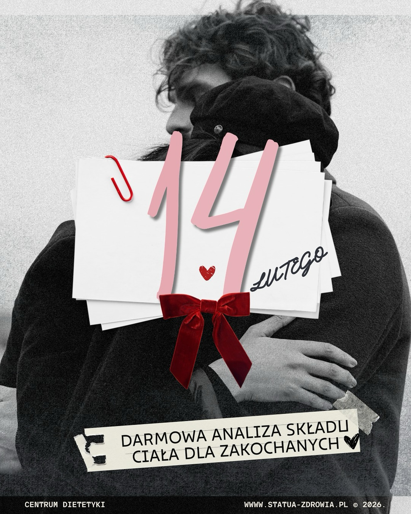 🫶🏽💌Drodzy Pacjenci💌🫶🏽
Z okazji zbliżających się Walentynek zapraszamy wszystkich zakochanych na darmową analizę składu ciała dla par💘
❤️🔥Akcja trwa w dniach 16.02- 20.02❤️🔥
Jeśli nie masz swojej drugiej połówki zabierz przyjaciela/ przyjaciółkę 💞
Liczba miejsc jest ograniczona 📌
Umów się teraz i przekaż dalej💕💝
📲884-641-338
#walentynki #milość #dietetykkliniczny #centrumdietetykilubin #statuazdrowialubin