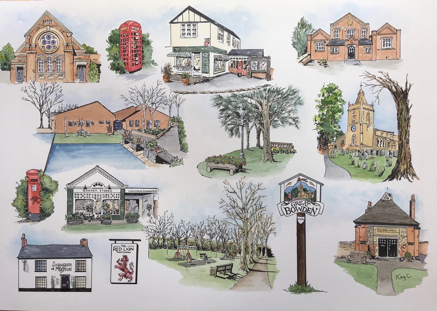 Come along and see the Great Bowden Art Exhibition Sat 21 & Sun 22 October#great bowden #art #village hall #marketharborough #leicestershireartist #painting