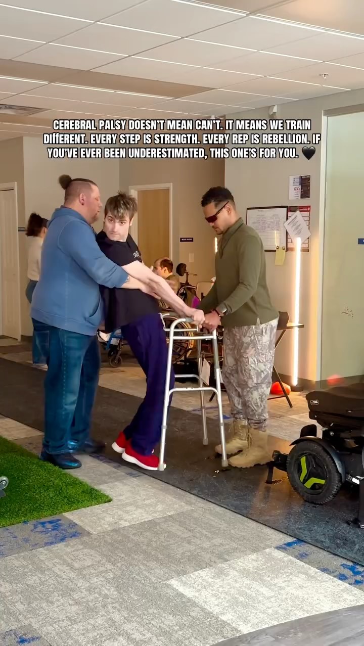 cerebral palsy doesnât mean canât. it means we train different. every step is strength. every rep is rebellion. if youâve ever been underestimated, this oneâs for you. đ¤ #adaptivefitness
#inclusionmatters
#disabilityawareness
#fitnessmotivation
#nevergiveup