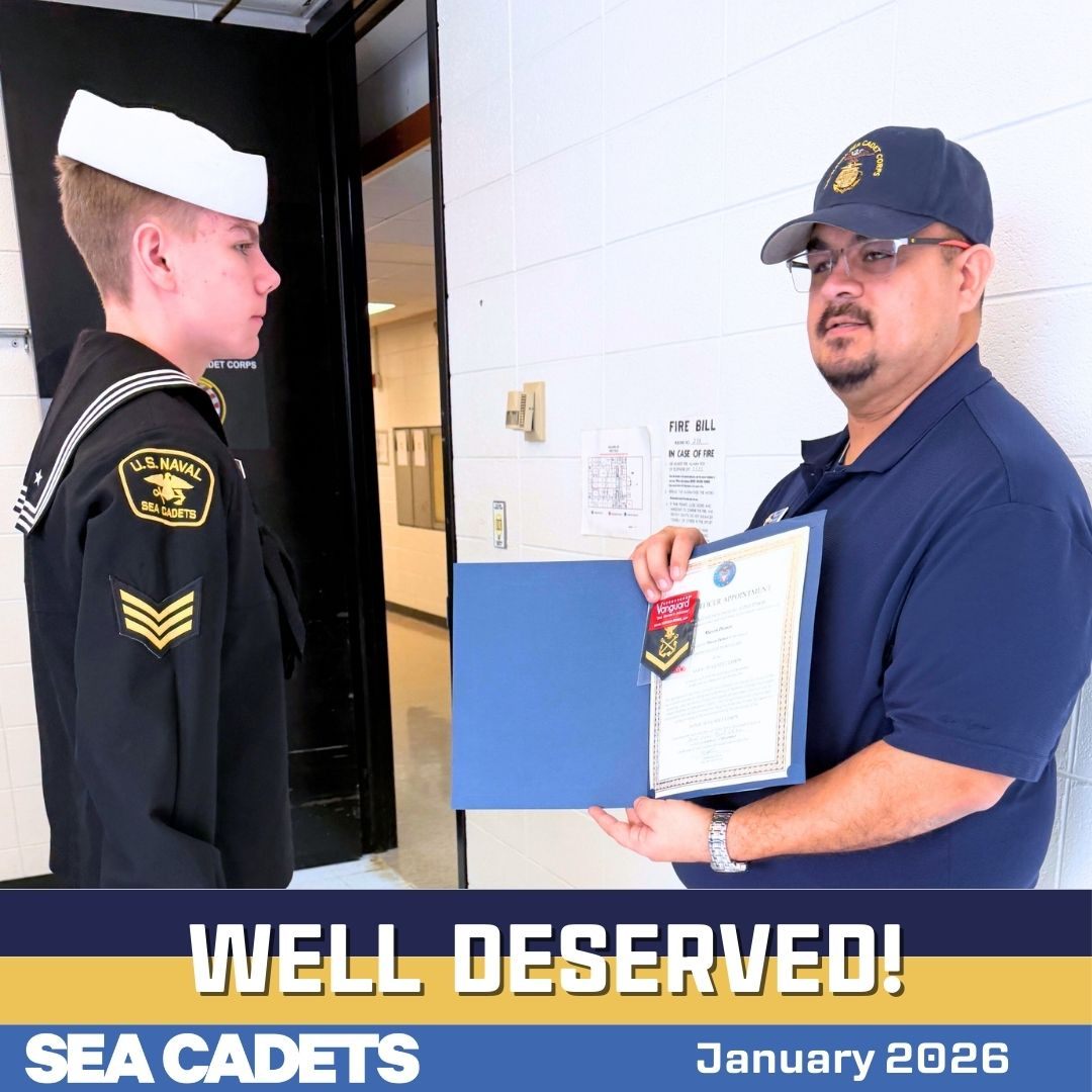 🎉⚓ **Congratulations, PO3 Demes!** ⚓🎉
Bravo Zulu to **PO3 Demes** on your well-earned **promotion**! 👏 Your hard work, dedication, and commitment to the Sea Cadets have paid off, and we’re proud to see you continue to grow as a leader.
Keep setting the example—well done! 💪⚓
#SeaCadets #Promotion #BravoZulu #PO3 #CadetLeadership #ProudCadets