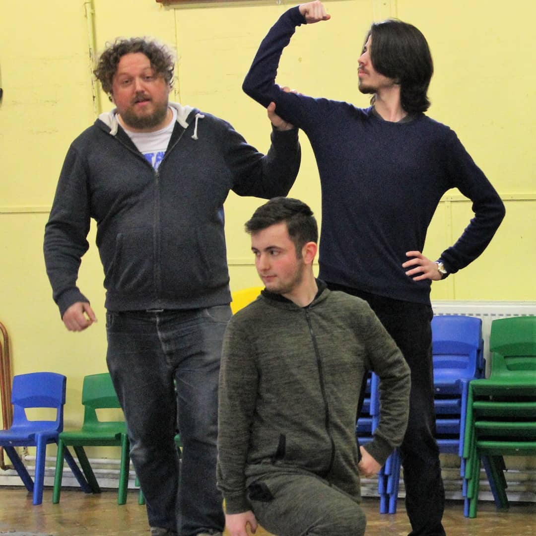 One of these three hunks is a dame, but which one?
Steve (left) @penners101
Fred (right)
Charlie (knelt)
We can't wait to start rehearsing again. Bring. It. On!
#rehearsalshot #menfolk #acting #performers #performance #gimmieamanaftermidnight #panto #pantoessex #pantomimesengland #panto4eva #community #communitytheatre #tripplethreat