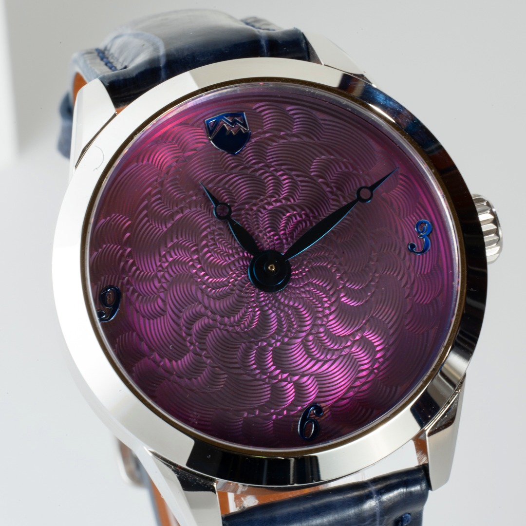 New products are coming, including our first ever newsletter. Check it out:
https://www.5280watchcompany.com/so/ebPnAEDZy?languageTag=en
This watch is part of our new collection of anodized niobium dial watches. These have the same attention to detail with our hand turned guilloche patterns but sans the enamel.