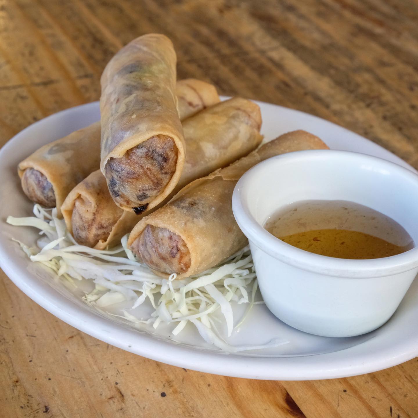 We just can never have enough of these Fried Thai Eggs Rolls. Could you finish them all or would you share? 😉😉
📍Thai Corner Café & Bar
100 W 2nd St, Reno, Nevada 89501
Tel: (775) 327-4333
🙏🏻 Order online: www.thaicornercafe.net
🍽 We also deliver via @Grubhub
HOURS
Tue-Thu 11:30am-8pm
Fri-Sat 11:30am-9pm
Sun-Mon Closed
📣📣 We accept dine-in by reservation only until further notice.
#thaicornercafe #thaifoodstagram #thairestaurant #eatthaifood #foodie #thaifood #reno #renonevada #renoeats #renofoodies #eatlocal #bayareabites #thrillist #bestthaifoodreno #yelpreno #visitreno #discoverreno #renotahoe #renosmallbusiness #renofoodporn #renofood #cocktails #wine #beer #solutionbox360