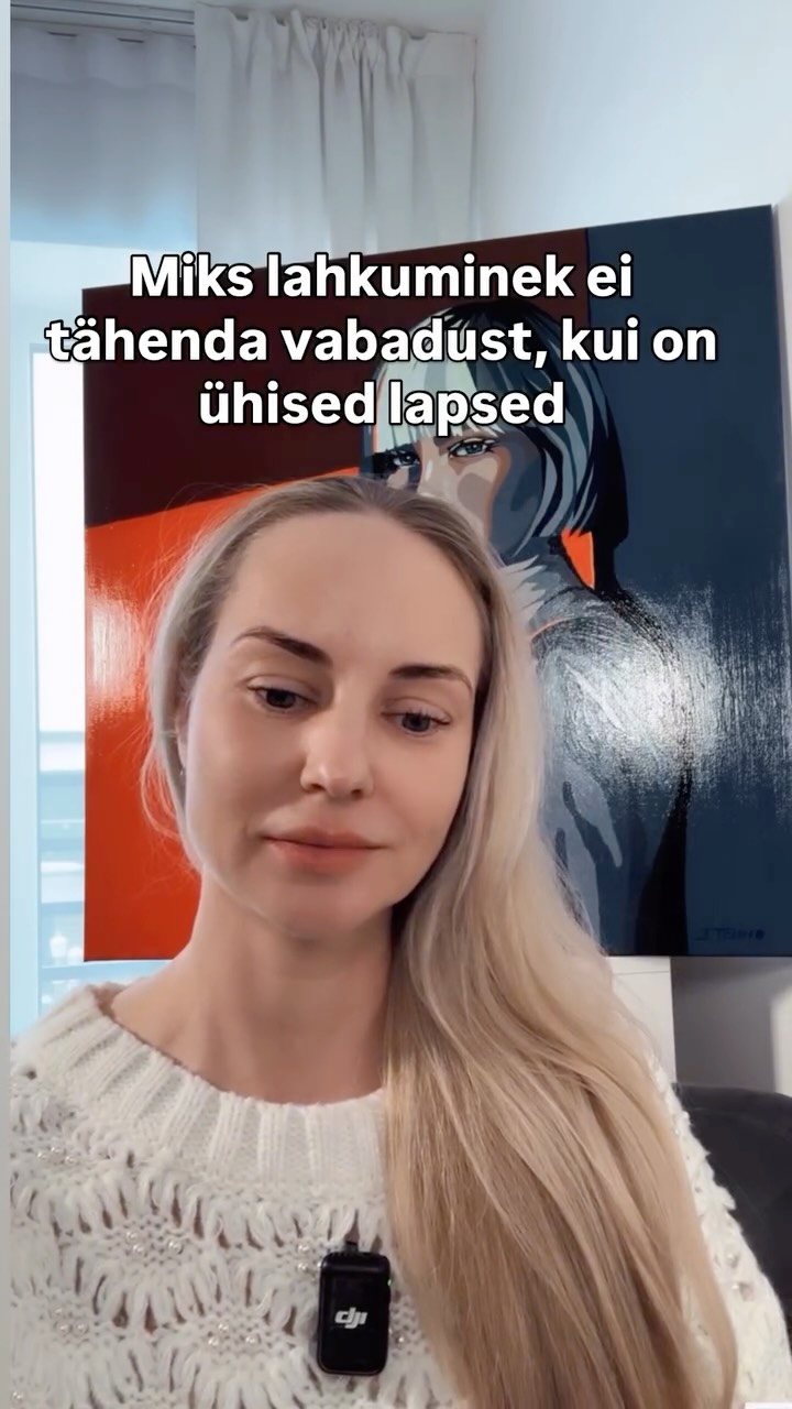 Lahkuminek ei tähenda alati eraldumist.
Kui on ühised lapsed, jääb kontakt alles.
Ja kontrolliv dünaamika leiab sageli tee läbi vanemluse.
Lapsed ei ole konflikti põhjus.
Nad muutuvad vahendiks,
kui kontrolli otsitakse muude kanalite kaudu.
See ei ole juhus.
See on osa psühholoogilisest kontrollist,
mis kohaneb uue olukorraga.
🎨 Maal minu selja taga ei ole juhuslik.
See on Jaana Tenno töö — Jaana on minu lemmik kunstnik, kes maalib teekonda enesekindluseni ja iseseisvuseni. 💜
@jaanatenno_
#suhe #lahutus #nartsissist #vaimnevägivald #teraapia