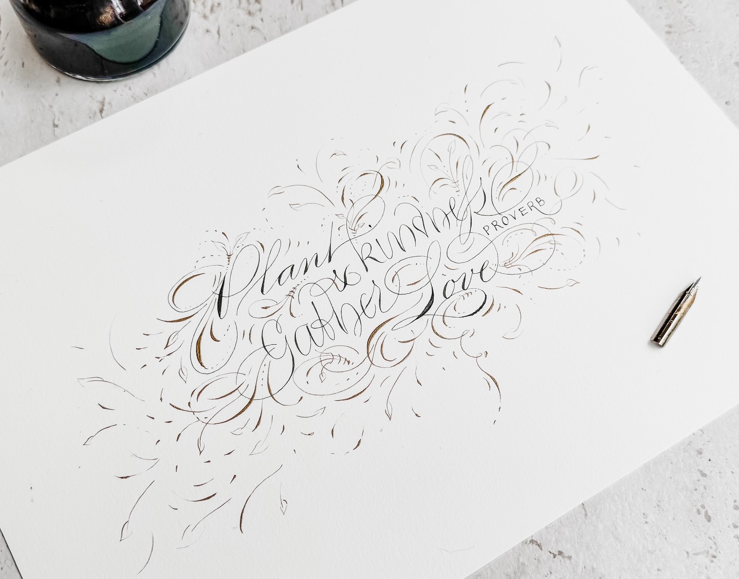 Every day is Valentineโs Day ๐
So excited to teach ๐๐ฎ๐ป๐ฐ๐ถ๐ป๐ด ๐๐ถ๐๐ต ๐ฆ๐ฝ๐ฒ๐ป๐ฐ๐ฒ๐ฟ๐ถ๐ฎ๐ป again! it begins on ๐, ๐๐ & ๐๐ ๐ ๐ฎ๐ฟ๐ฐ๐ต. ๐ฅฐ
This class grew out of between my first love and something I kept noticing in students: we learn structure, proportion, and disciplineโฆ and then the writing becomes rigid. But Spencerian was never meant to be stiff, it was meant to move.
In this class, students learn Spencerian by experiencing it as movement rather than memorising it as form.
We explore how structure meets movement. Movement isnโt only about speed (slow is still movement). Itโs about how rhythm softens rigidity, how proportion adapts (yes, with the music weโll listen to) and how confidence allows the script to breathe without losing its integrity and become more alive.
This is not a flourishing class. Itโs about working within the Spencerian system, exploring variation intentionally and making practice feel responsive rather than mechanical.
The goal is greater fluency, and eventually the clarity required in Ornamental Penmanship and/or other scripts.
Registration is open via @learnpointedpen Pointed Pen Collective.