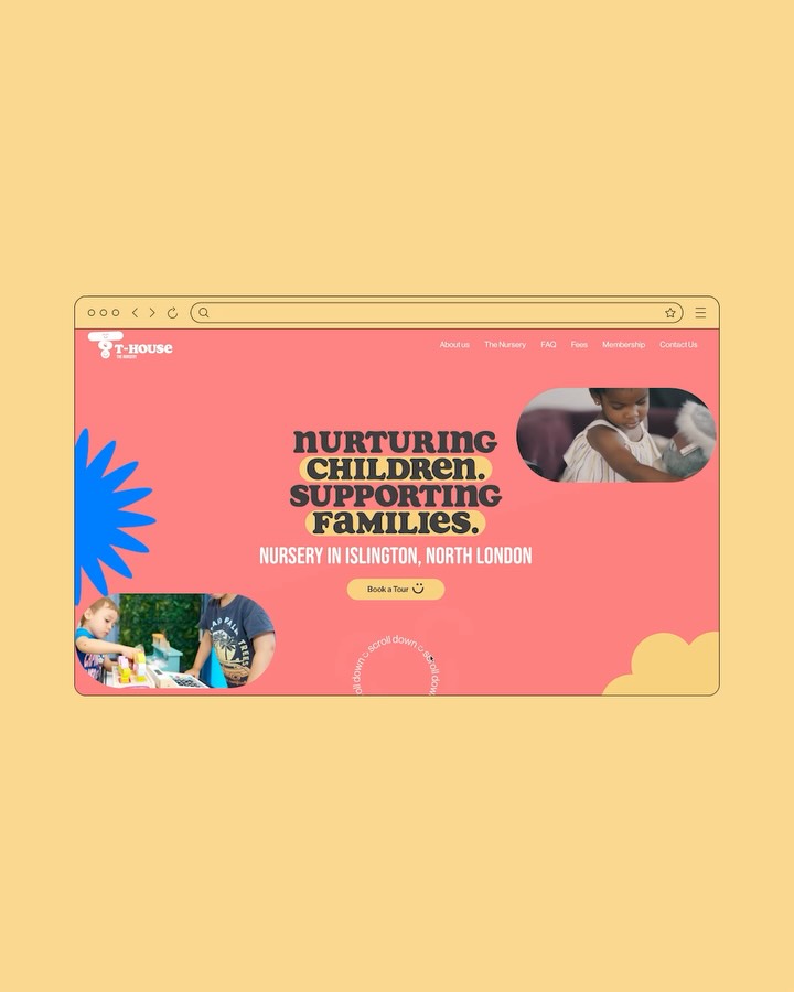 We were asked to bring this unapologetically bright and playful nursery brand to life, translating the existing branding into scroll-based animation. Designed to celebrate colour, play, and imagination 🦄🪄
#nurserywebsite #wixstudio #wixdesigner #brightcolours #404design
