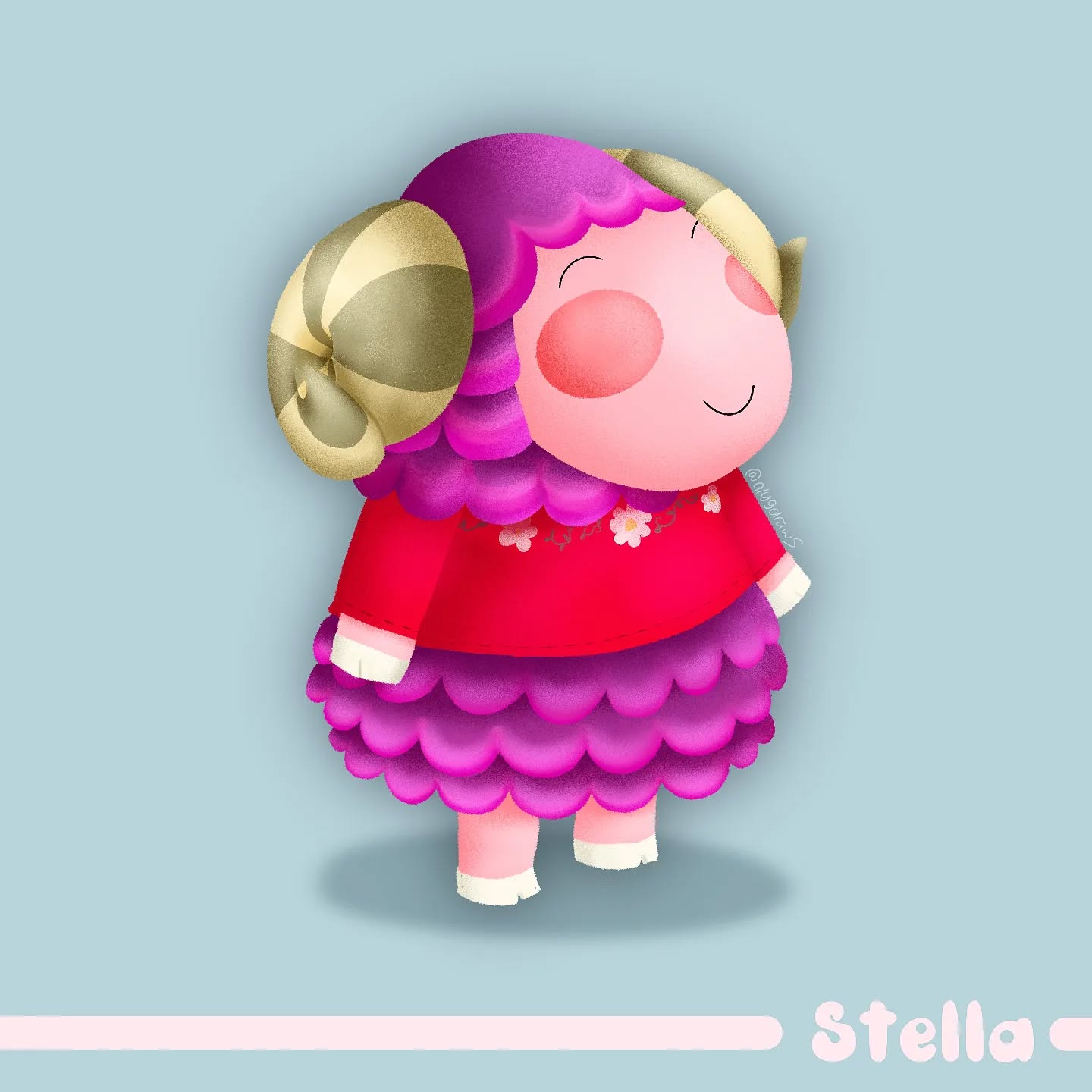 This is ✨Stella✨
She's the newest resident on my Island. And If you have no idea what I'm talking about, consider yourself lucky!!
I have been abnormally obsessed with Animal Crossing 😫but getting to know all these cute characters and basically designing a whole island from scratch has been so fun!!! Rest assured, you will meet all of my residents in time ❤️
Now if you'll excuse me, I need to water my produce 🫶🏽
#animalcrossingnewhorizon #ACNH #stella