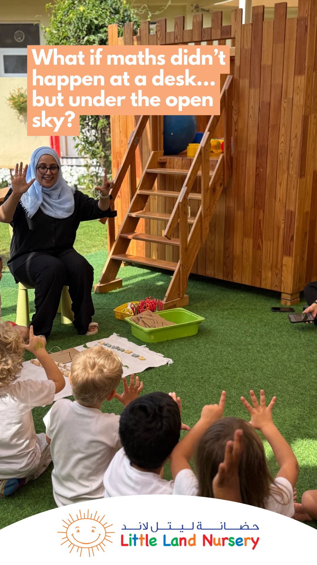 What if maths didn’t happen at a desk… but under the open sky? 🌿
During our outdoor maths session, numbers come to life through movement, nature, and hands-on exploration. From counting leaves and measuring sticks to building patterns with natural materials, children experience maths in a way that feels real.
Because when learning is active and connected to the world around them, understanding grows naturally.
#OutdoorLearning #MontessoriMath #HandsOnLearning #LearningThroughNature #FS