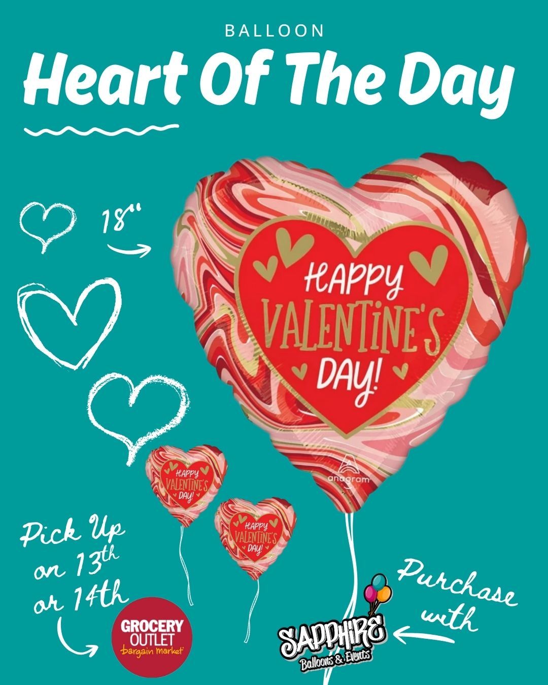 Todayās Heart of the Day is available for pre-sale š
Pre-order now and pick up at Mays Landing Grocery Outlet on February 13th or 14th, between 9amā6pm.
Limited quantities, fresh designs, and once pre-orders closeāitās gone.
Lock yours in and make Valentineās Day easy.
š Pick-up location: Mays Landing Grocery Outlet
š New Heart revealed every day at 6pm
#HeartOfTheDay
#ValentinesDayReady
#ShopLocalNJ
#MaysLanding
#ValentinesPreOrder
#BalloonLove
#SmallBusinessNJ
#ValentinesVibes