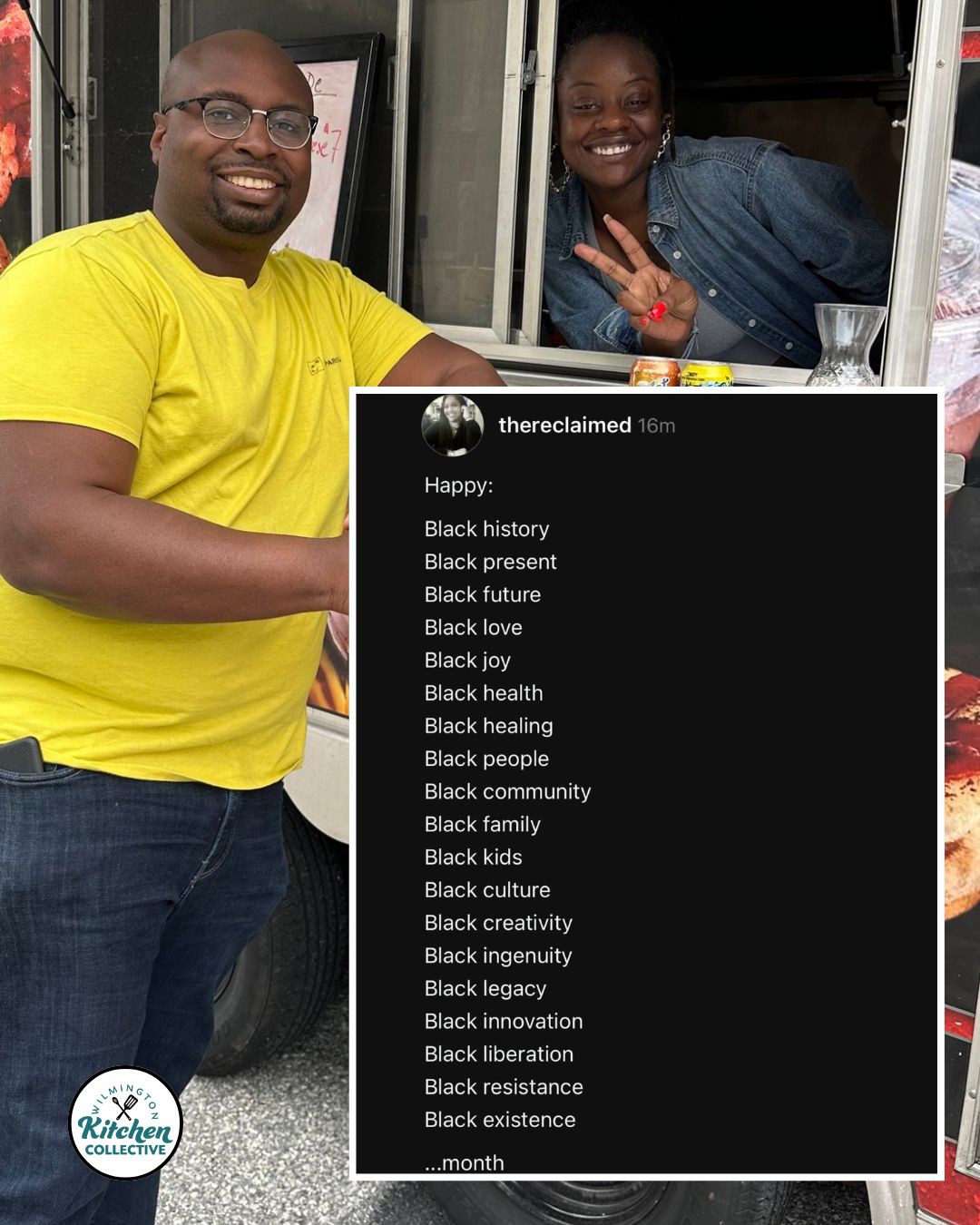 Happy Black History Month from Wilmington Kitchen Collective! ❤️💛💚
#BlackHistoryMonth #BHM #BlackFuturesMonth