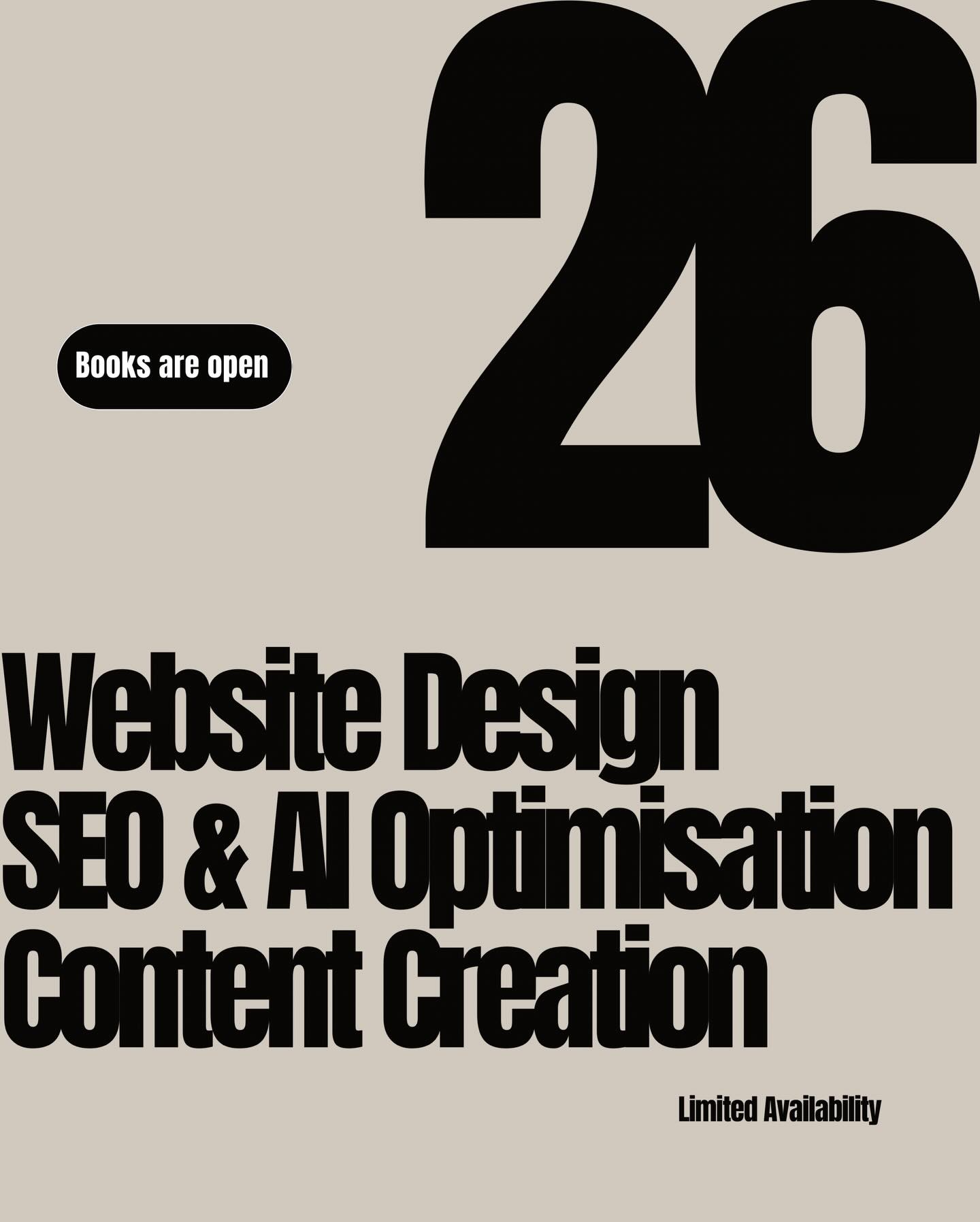 It’s been a hot minute.
There’s always work unfolding quietly behind the scenes here, and sometimes that means fewer moments shared online. It’s something Ive learned to be okay with. Not everything needs to be visible to be valuable.
We’re opening the books with limited availability for 2026.
Websites
AI and SEO optimisation
Content creation
Graphic design
Videography and photography
www.coastaldesignsmarketing.co.nz
#westcoastnewzealand #contentcreation #websites #digitaldesign #seospecialist