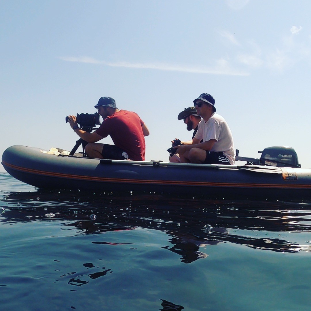 Cracking day filming on the water yesterday for @the_biome_project. #documentary #filmmaking #ursamini