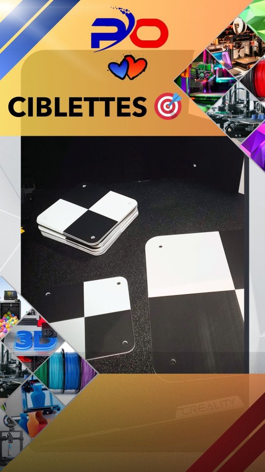 ▶️CIBLETTES 🎯
🔸Petite commande de la société @opsia.etudes pour l'impression de cibles d'auscultations
#printedonline #impression3d #geometre #utile